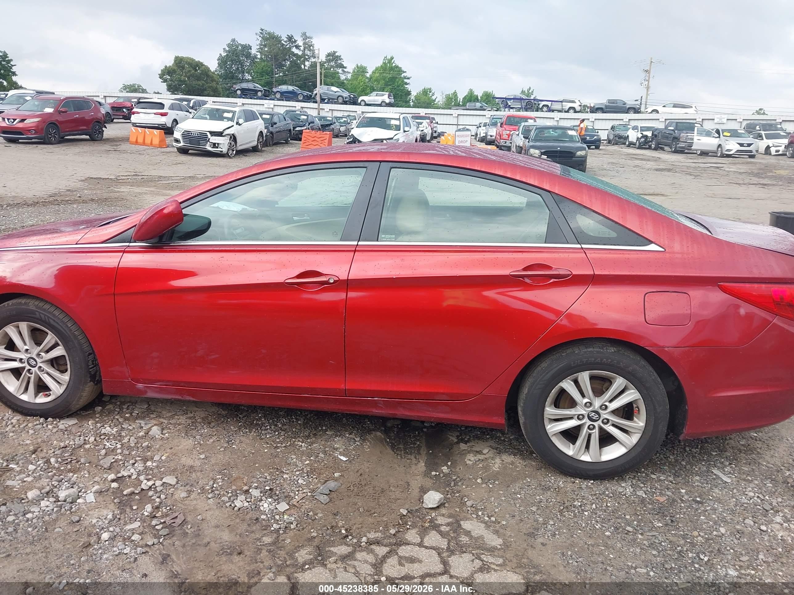 2013 Hyundai Sonata Gls Red vin: 5NPEB4AC4DH669672