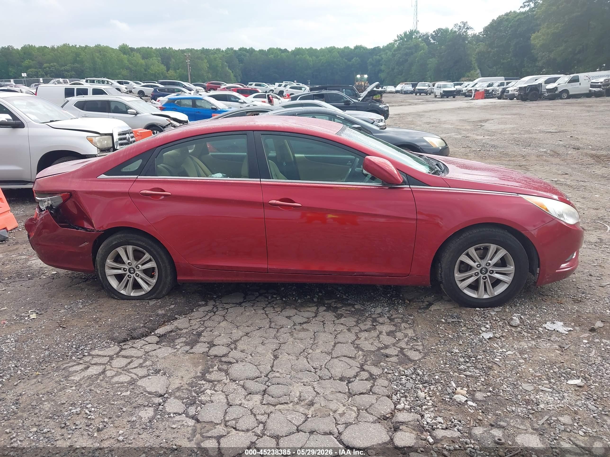 2013 Hyundai Sonata Gls Red vin: 5NPEB4AC4DH669672