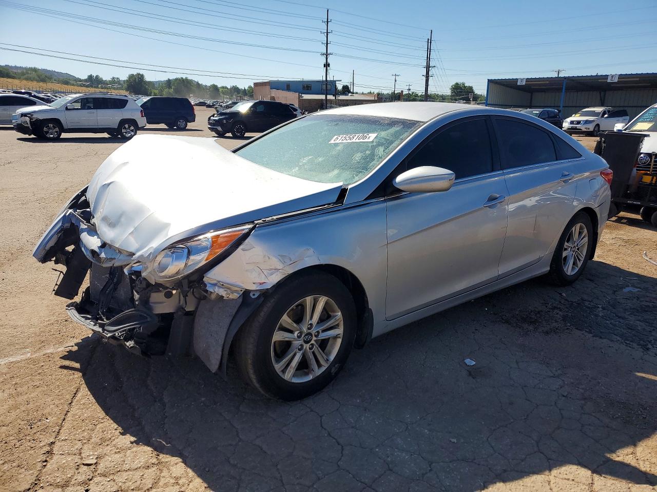 2013 Hyundai Sonata Gls Silver vin: 5NPEB4AC4DH674984