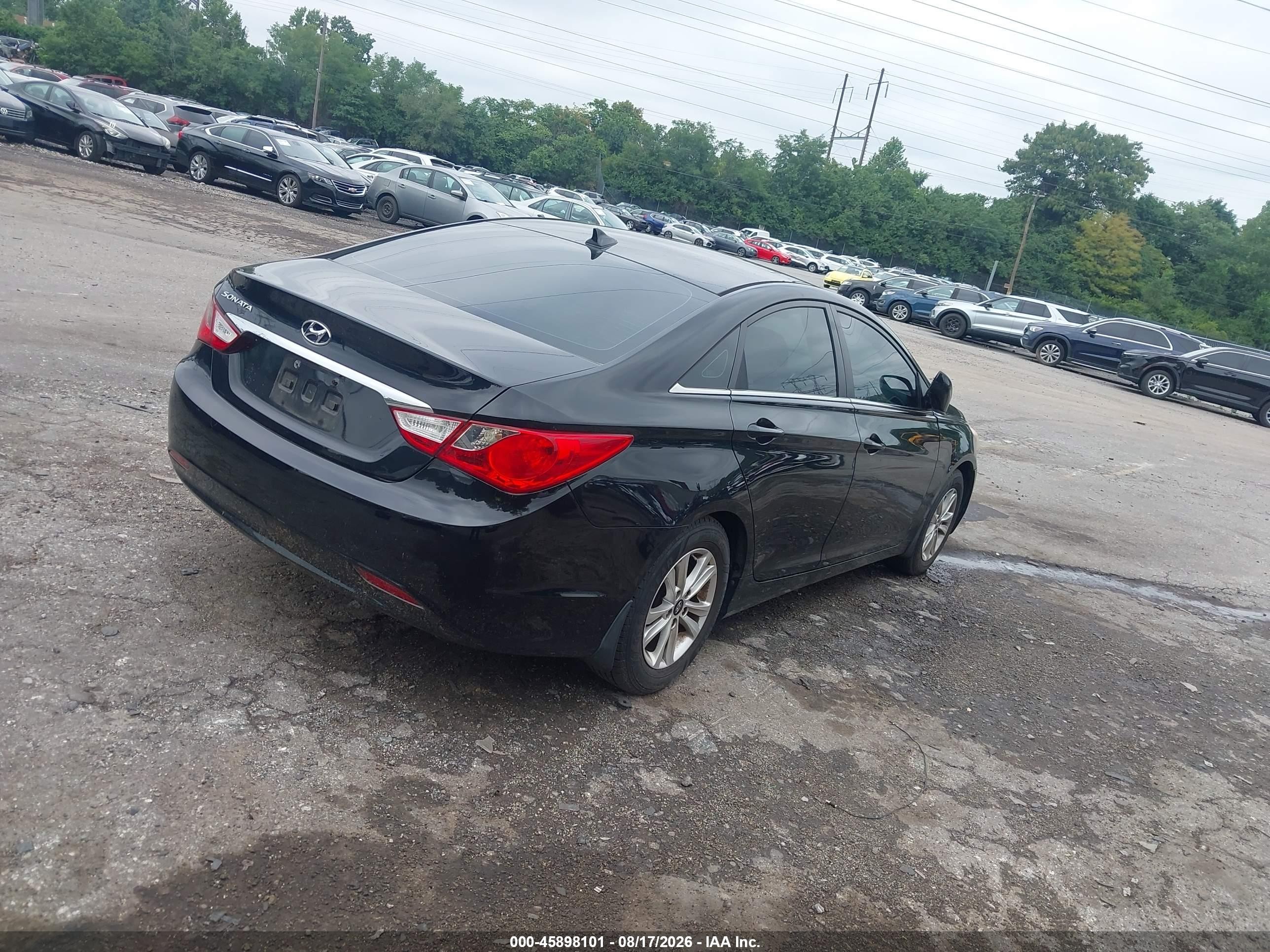 2013 Hyundai Sonata Gls Black vin: 5NPEB4AC4DH678789
