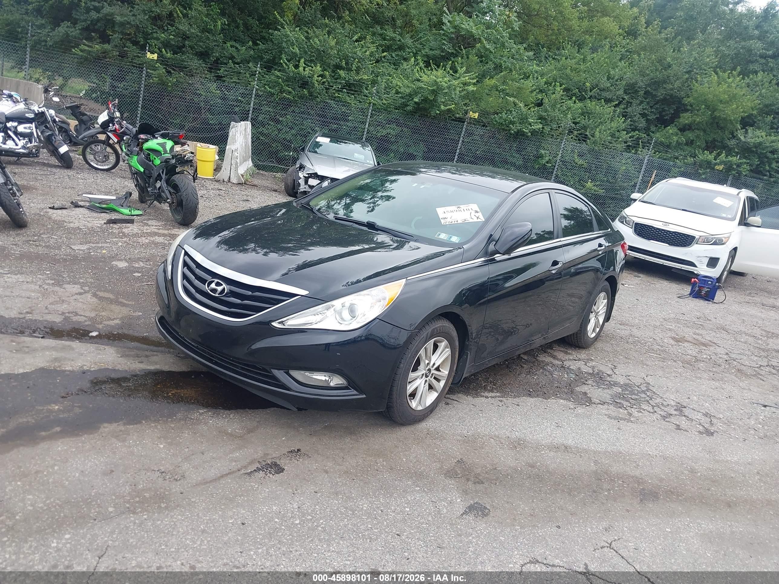 2013 Hyundai Sonata Gls Black vin: 5NPEB4AC4DH678789