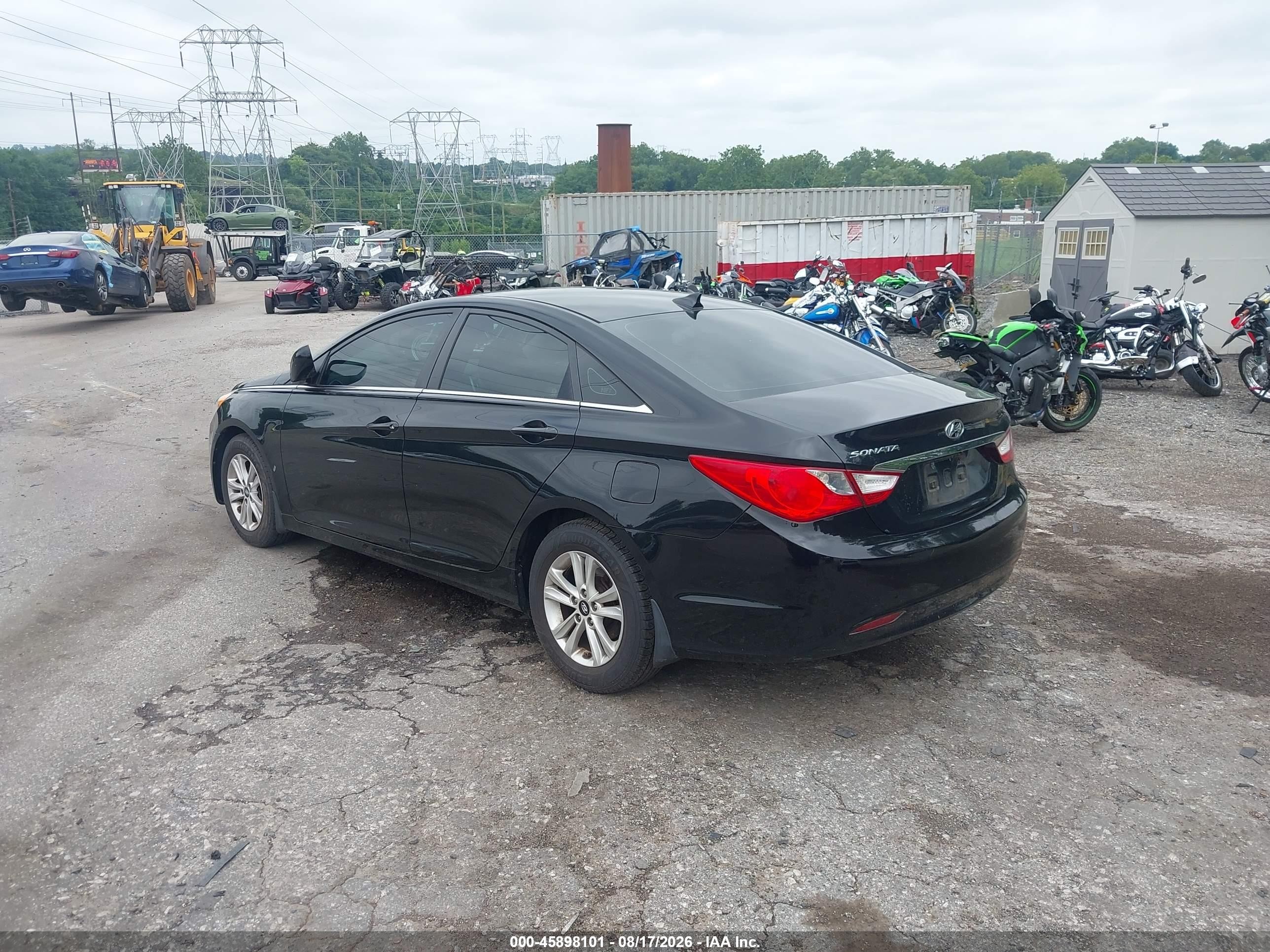 2013 Hyundai Sonata Gls Black vin: 5NPEB4AC4DH678789