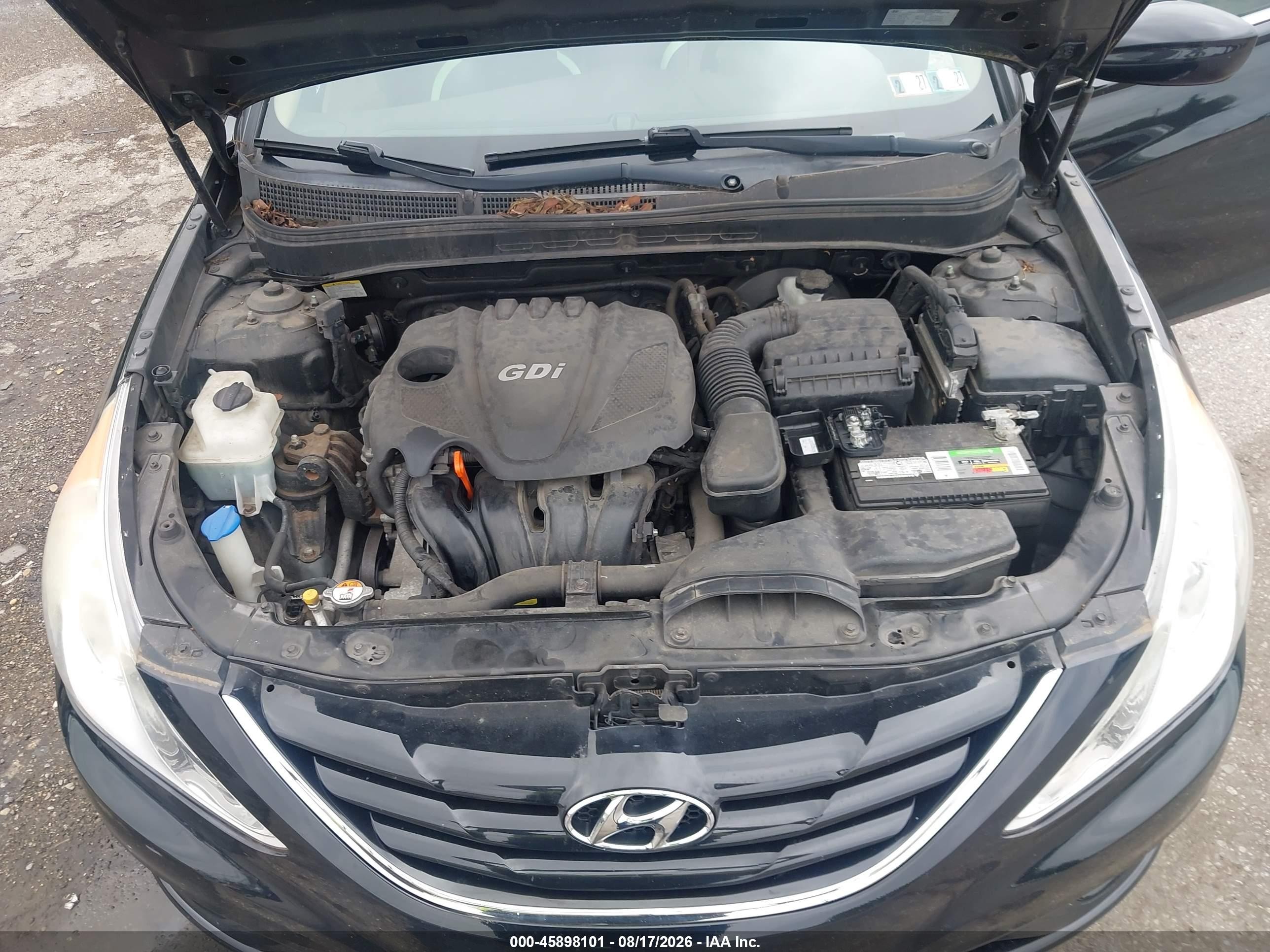 2013 Hyundai Sonata Gls Black vin: 5NPEB4AC4DH678789