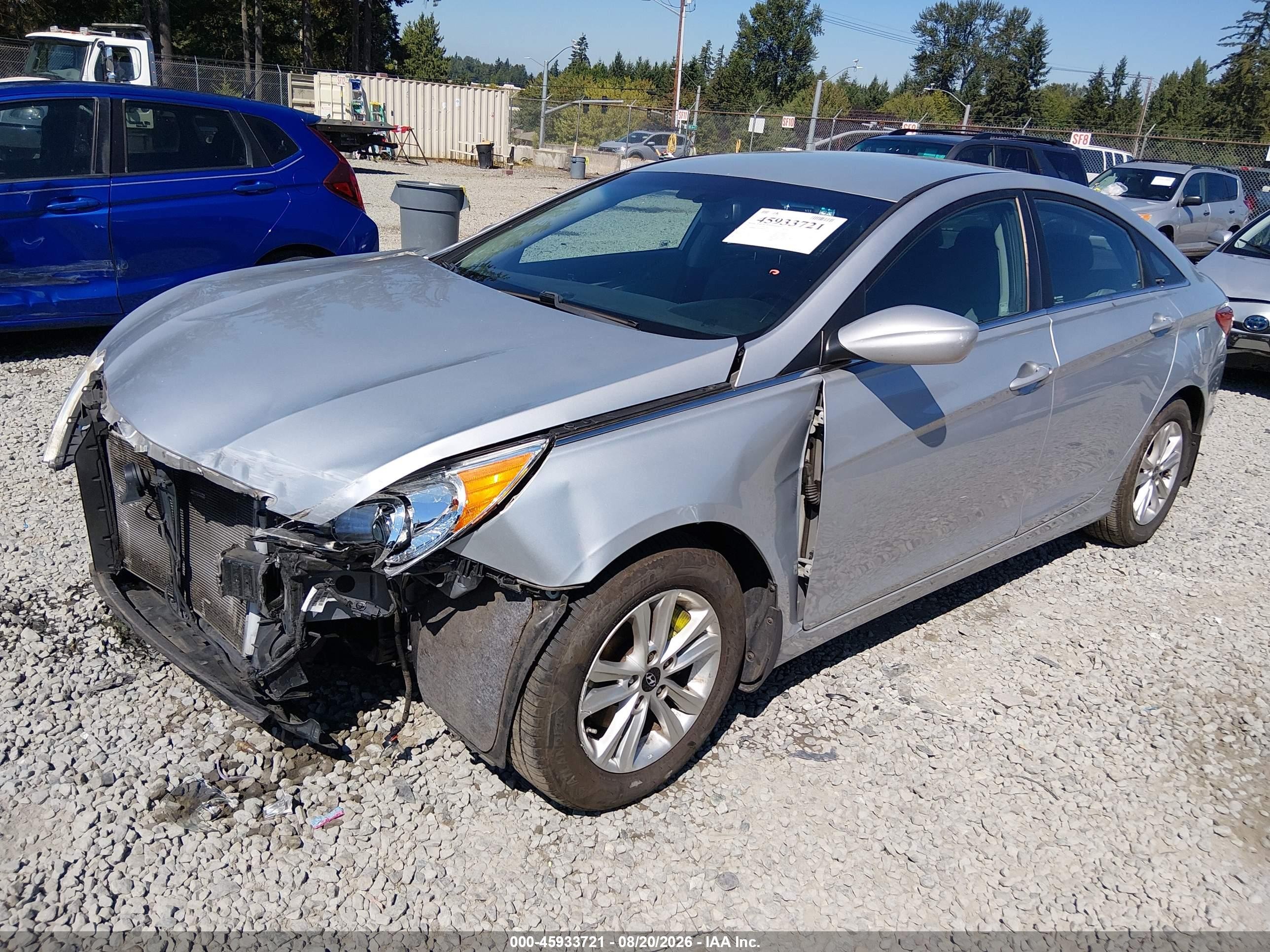 2013 Hyundai Sonata Gls Silver vin: 5NPEB4AC4DH682843