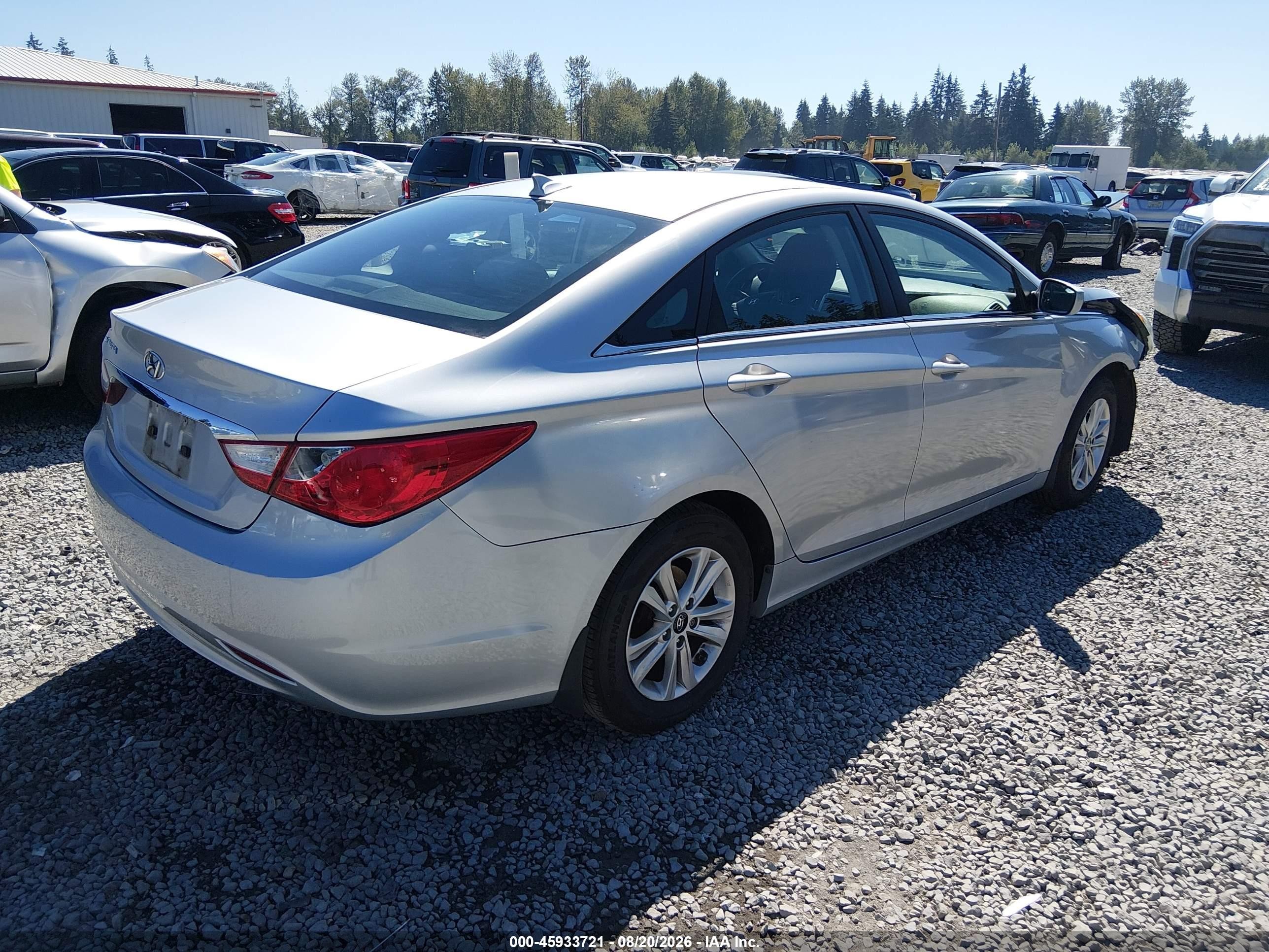 2013 Hyundai Sonata Gls Silver vin: 5NPEB4AC4DH682843