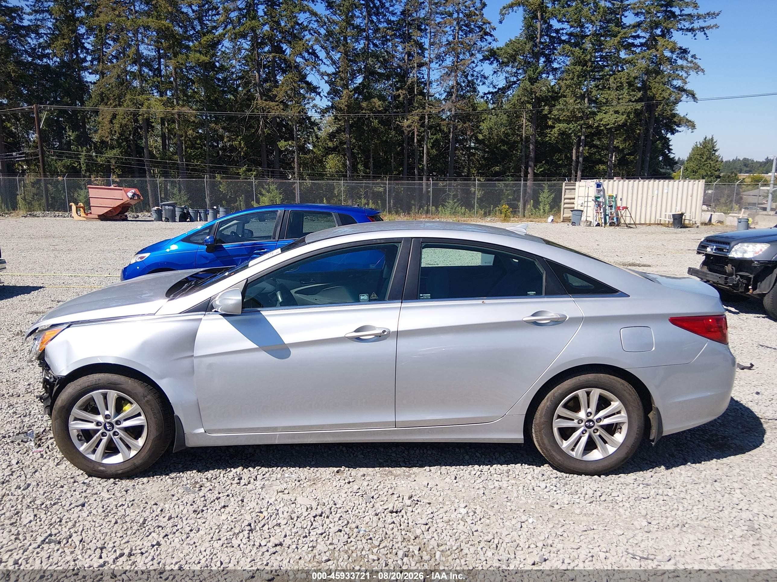 2013 Hyundai Sonata Gls Silver vin: 5NPEB4AC4DH682843