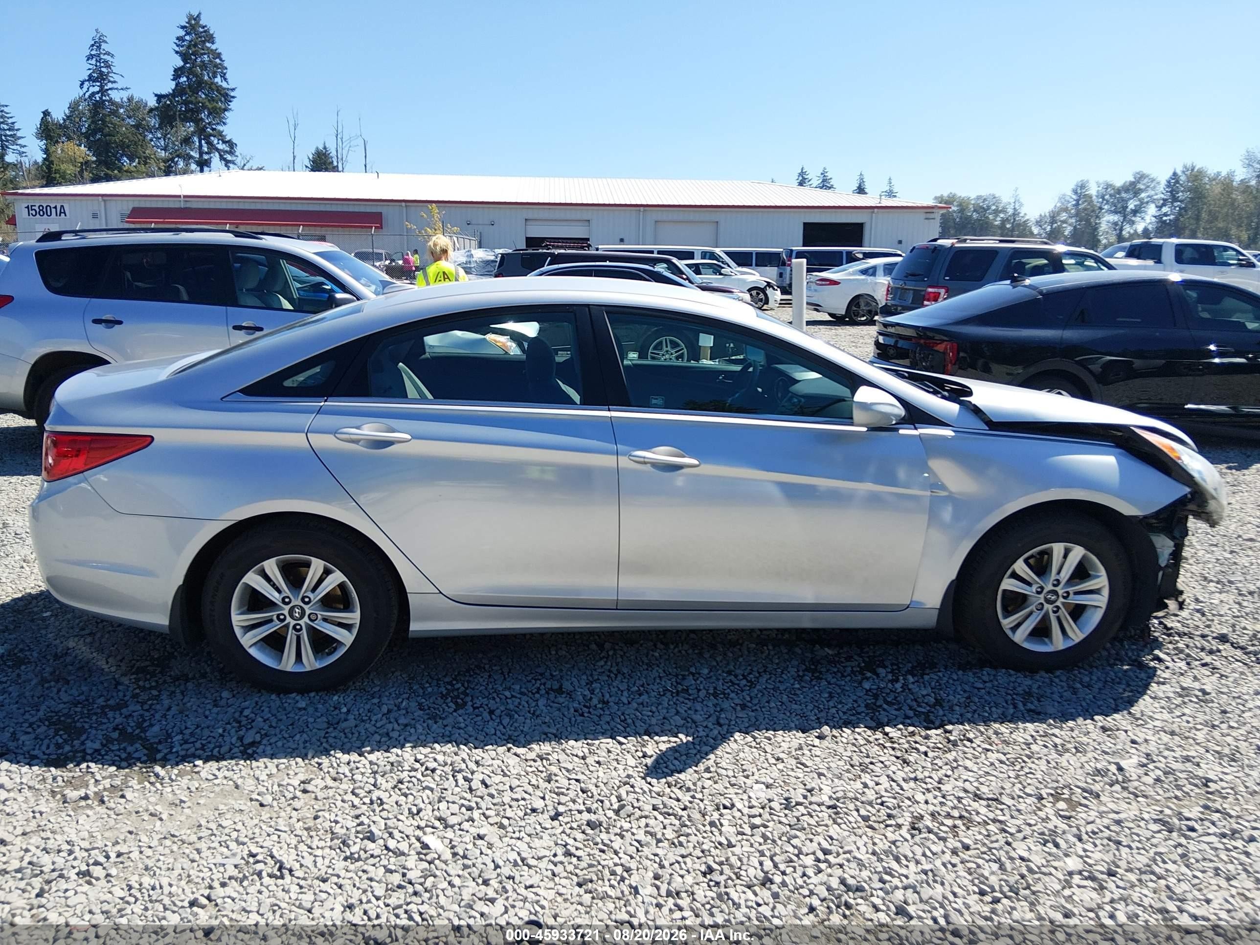 2013 Hyundai Sonata Gls Silver vin: 5NPEB4AC4DH682843