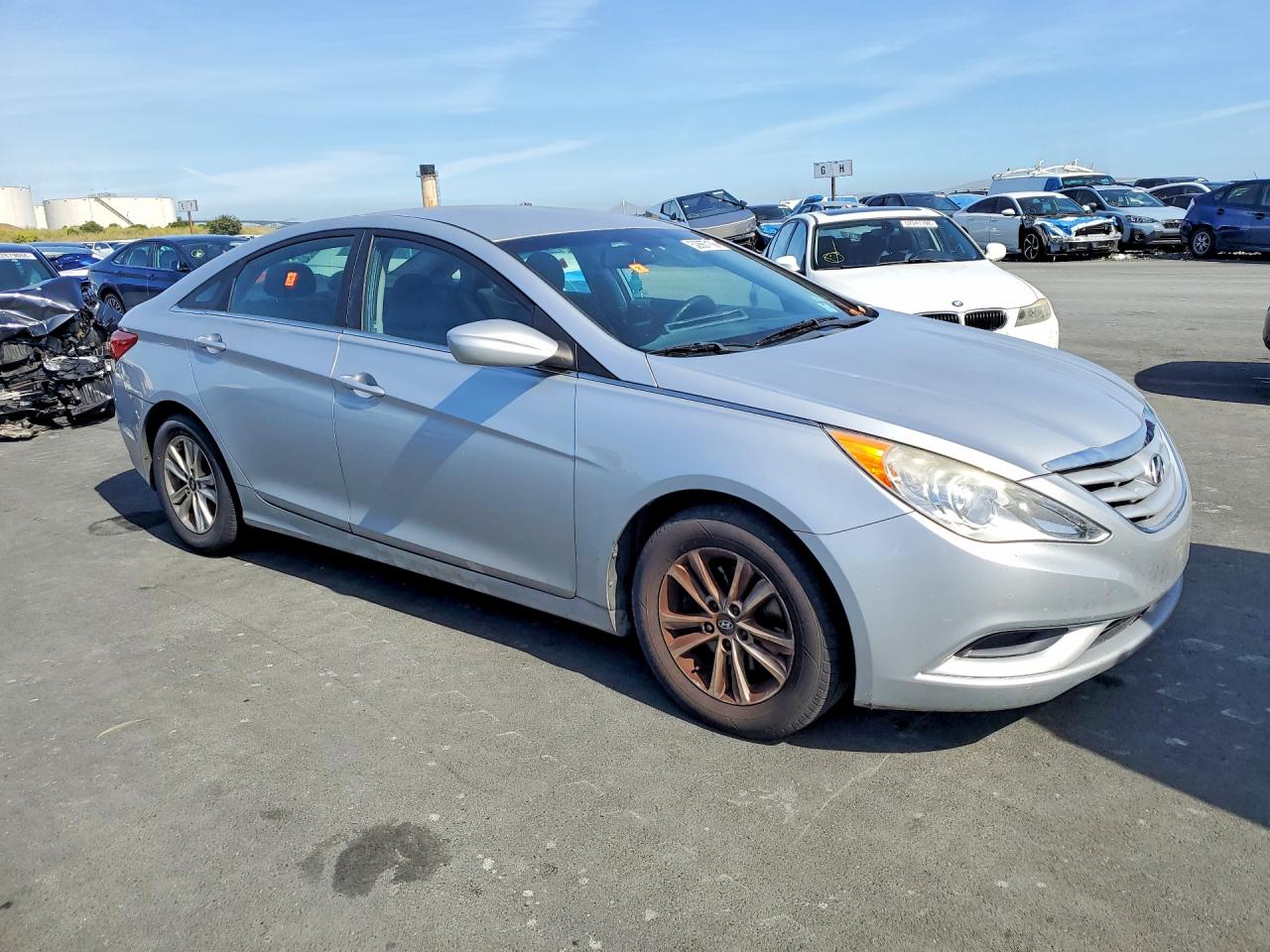 2013 Hyundai Sonata Gls Silver vin: 5NPEB4AC4DH715792