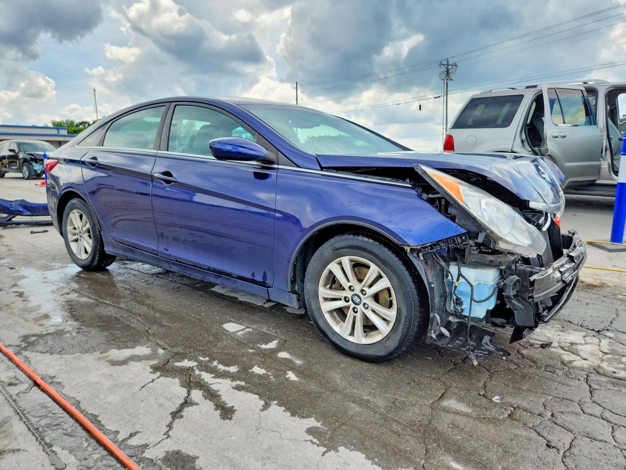 2013 Hyundai Sonata Gls Blue vin: 5NPEB4AC4DH726856