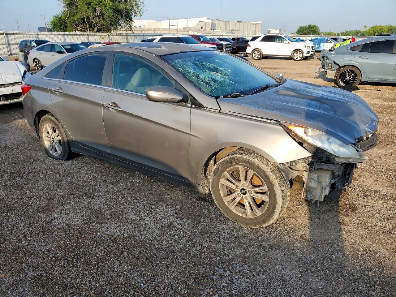 2013 Hyundai Sonata Gls Серый vin: 5NPEB4AC4DH737565