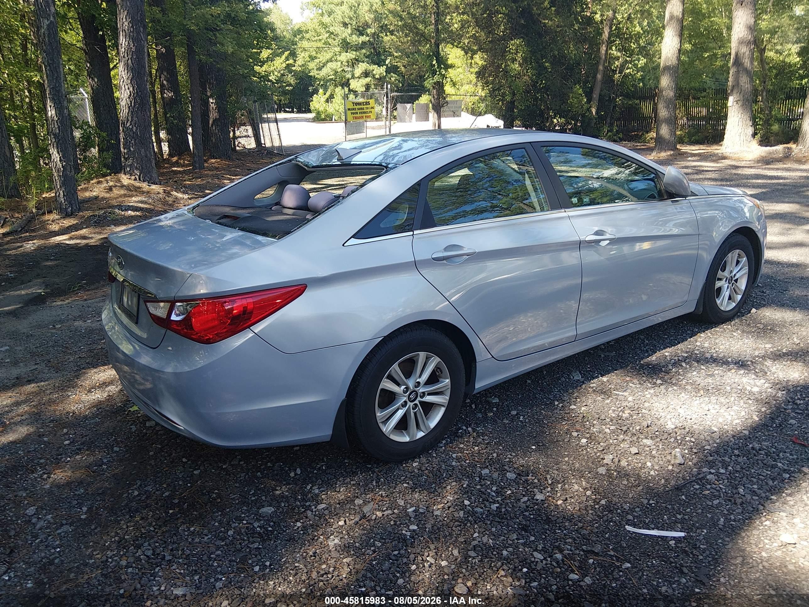 2013 Hyundai Sonata Gls Light Blue vin: 5NPEB4AC4DH742474