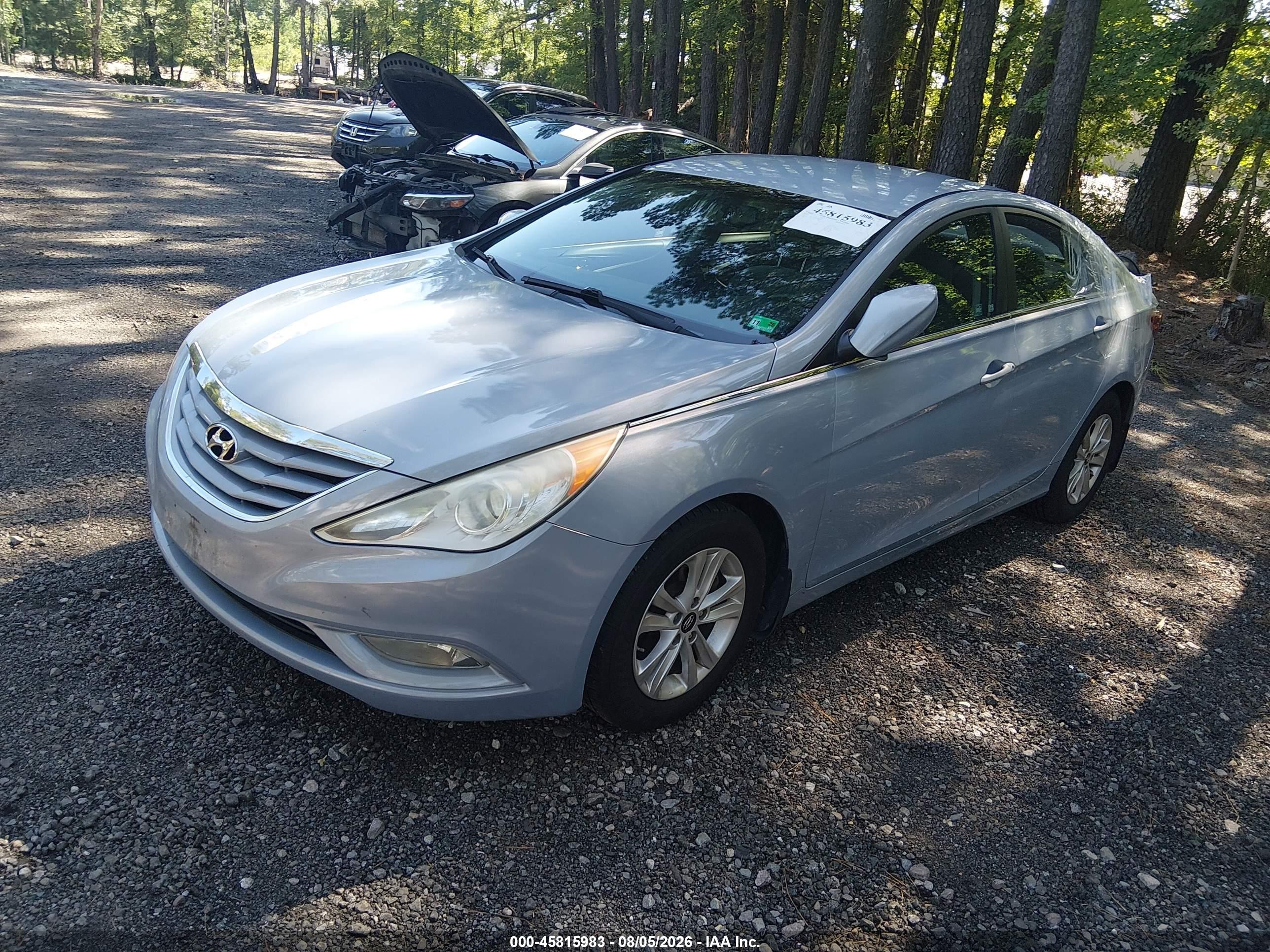 2013 Hyundai Sonata Gls Light Blue vin: 5NPEB4AC4DH742474