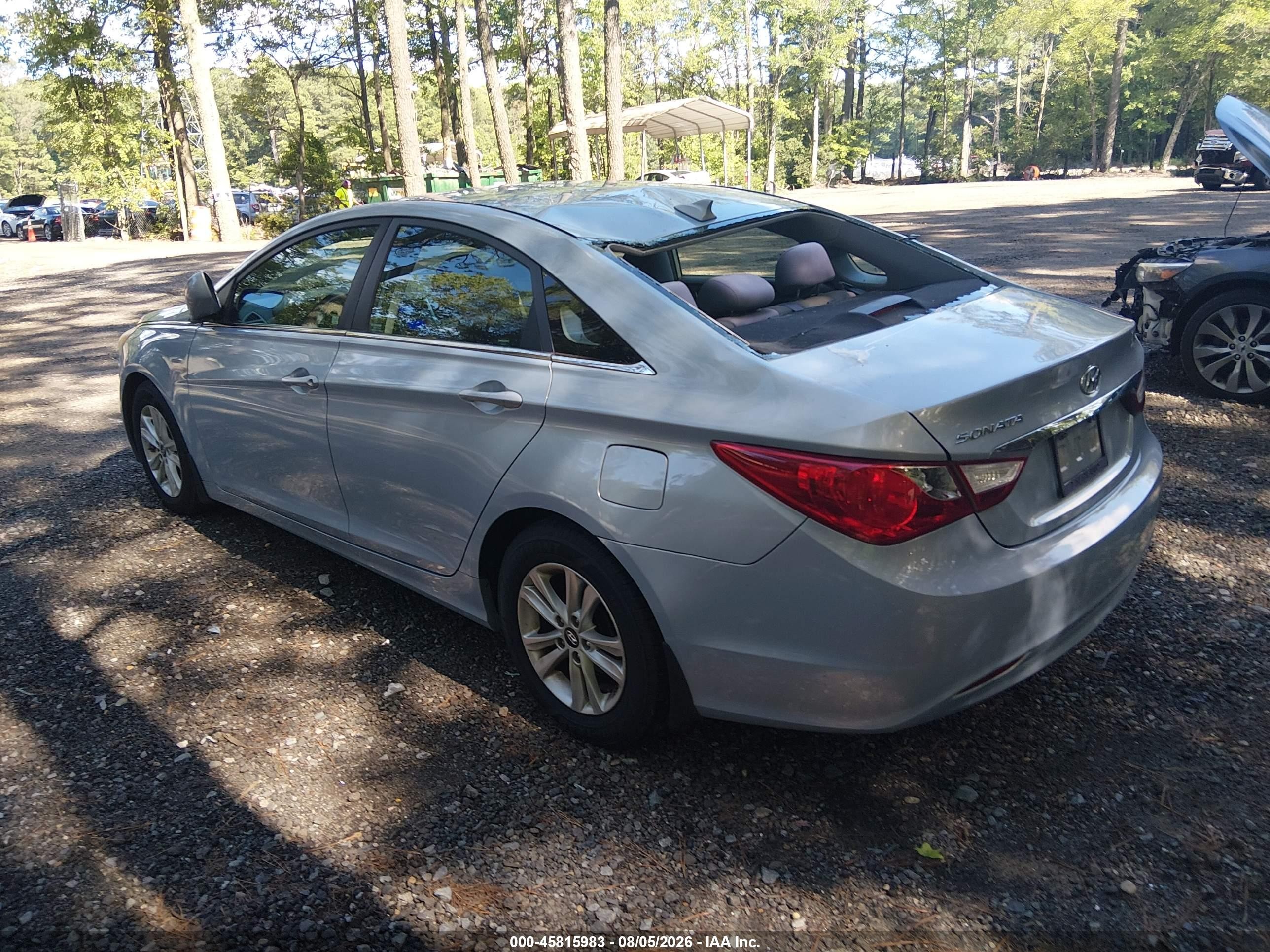 2013 Hyundai Sonata Gls Light Blue vin: 5NPEB4AC4DH742474