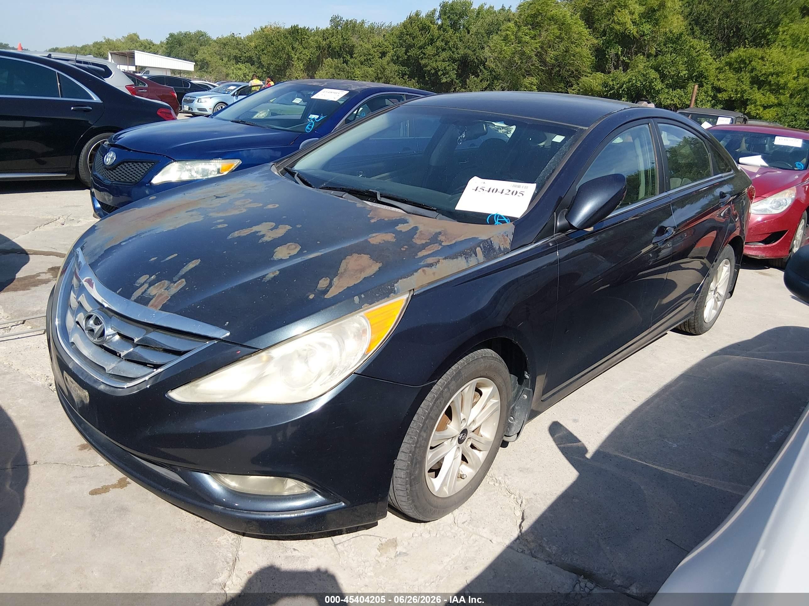 2013 Hyundai Sonata Gls Black vin: 5NPEB4AC4DH745049