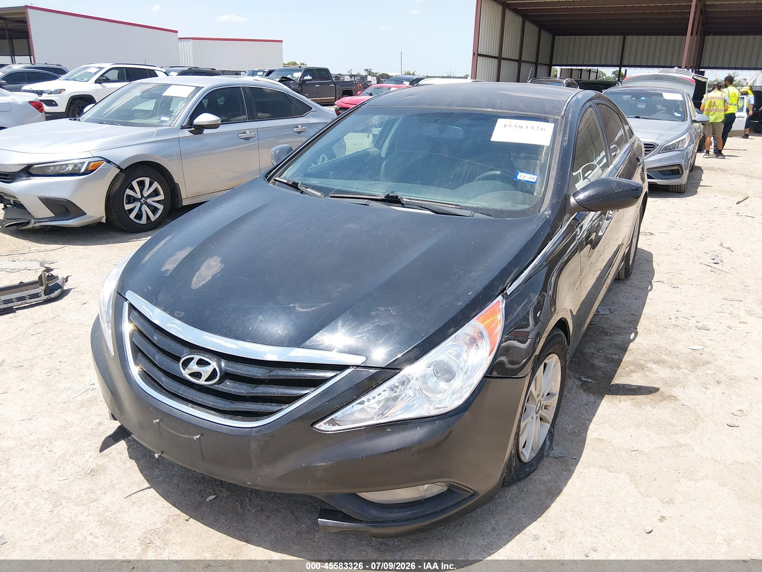 2013 Hyundai Sonata Gls Black vin: 5NPEB4AC4DH747710
