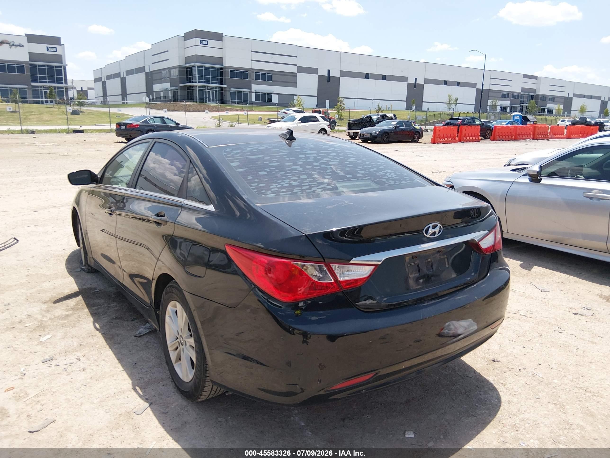 2013 Hyundai Sonata Gls Black vin: 5NPEB4AC4DH747710