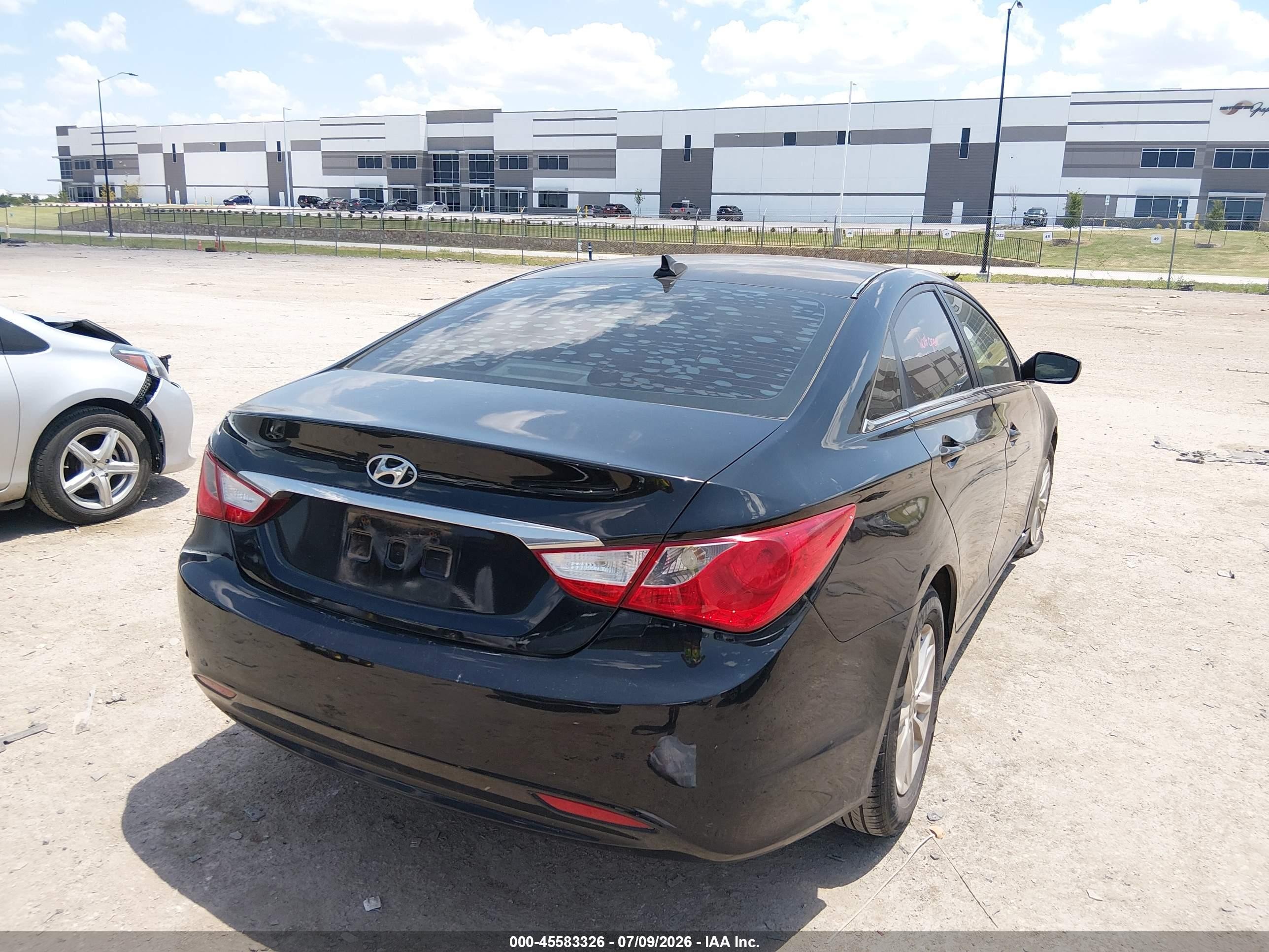 2013 Hyundai Sonata Gls Black vin: 5NPEB4AC4DH747710