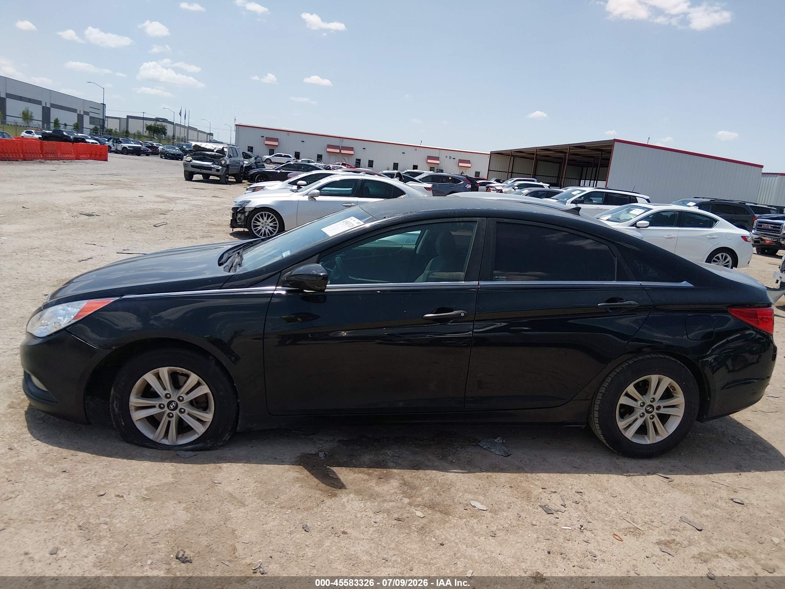 2013 Hyundai Sonata Gls Black vin: 5NPEB4AC4DH747710