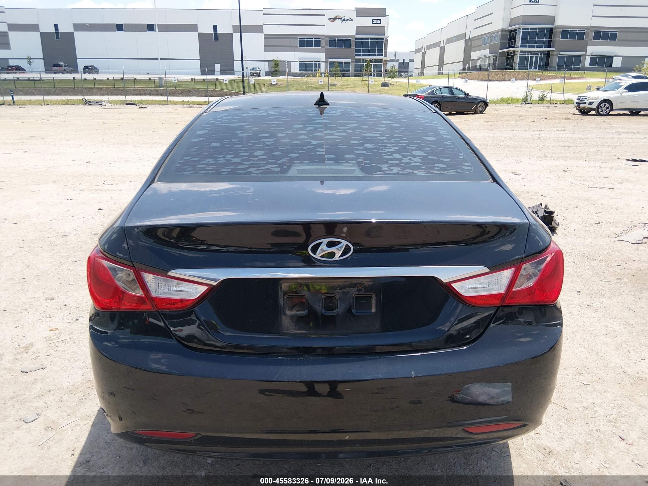 2013 Hyundai Sonata Gls Black vin: 5NPEB4AC4DH747710