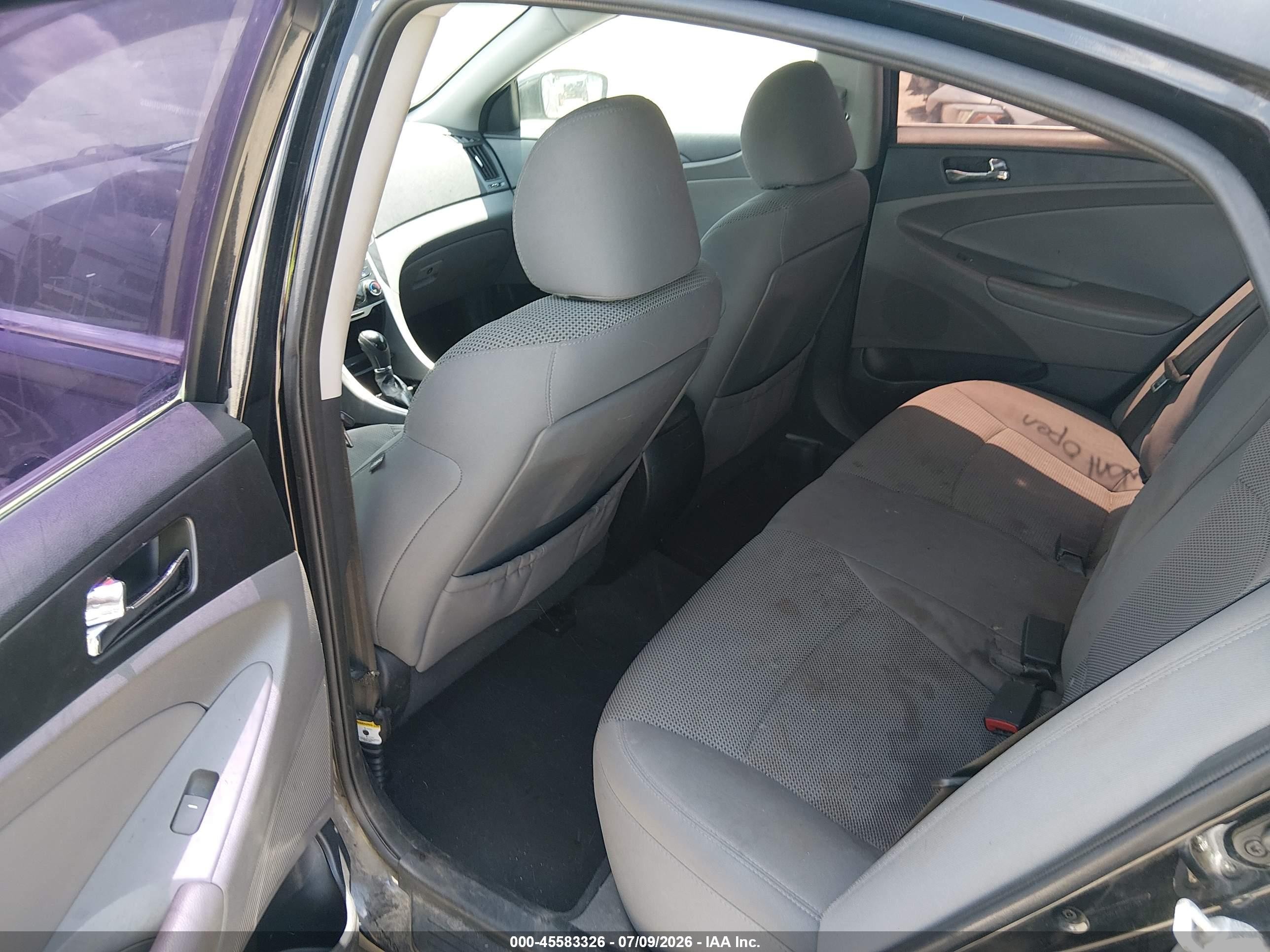 2013 Hyundai Sonata Gls Black vin: 5NPEB4AC4DH747710