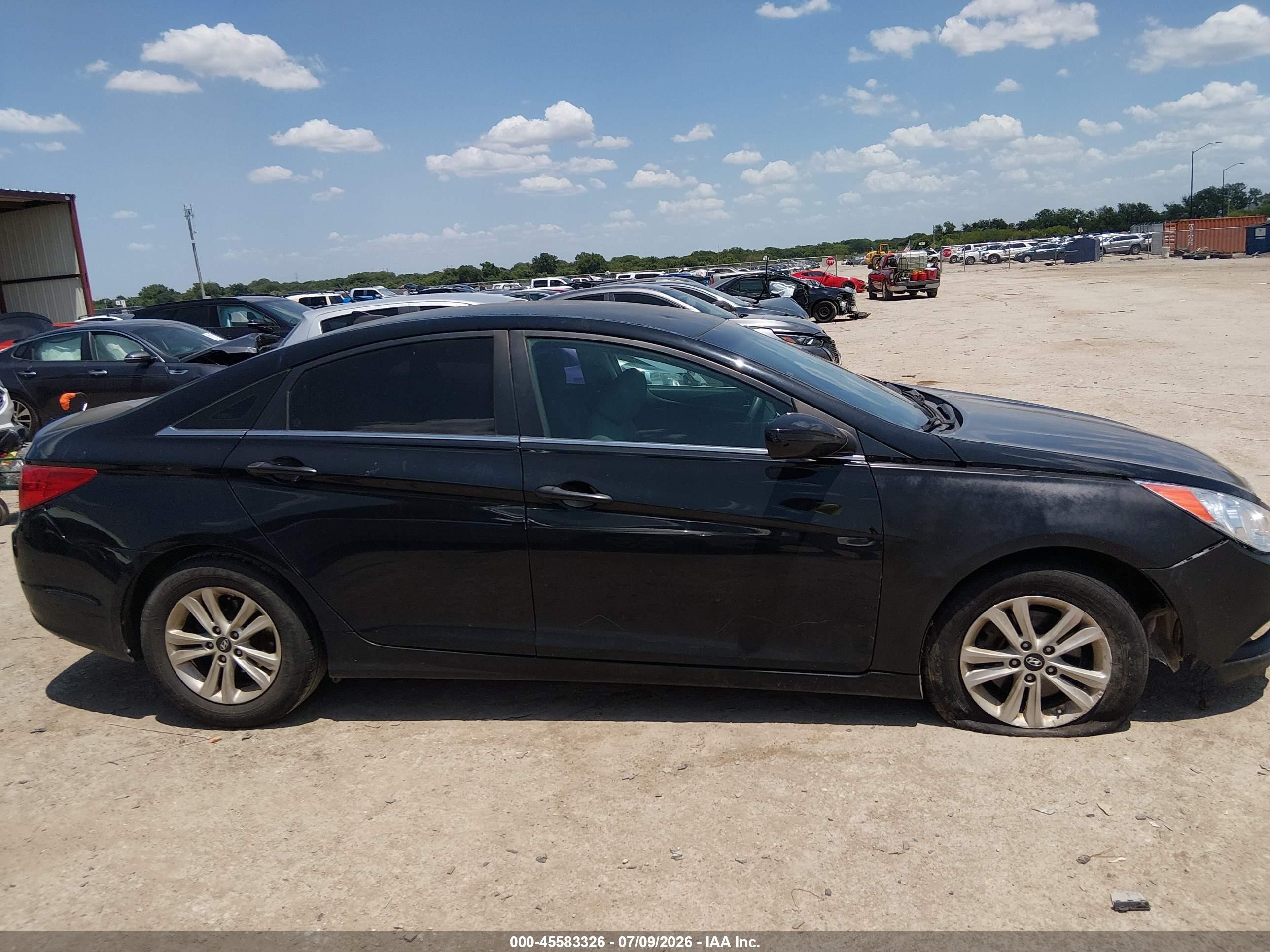 2013 Hyundai Sonata Gls Black vin: 5NPEB4AC4DH747710
