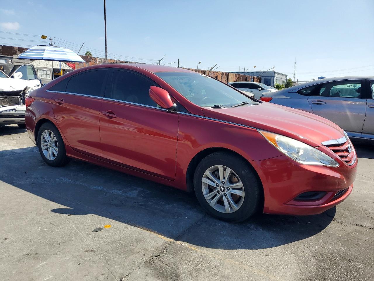 2013 Hyundai Sonata Gls Red vin: 5NPEB4AC4DH750431