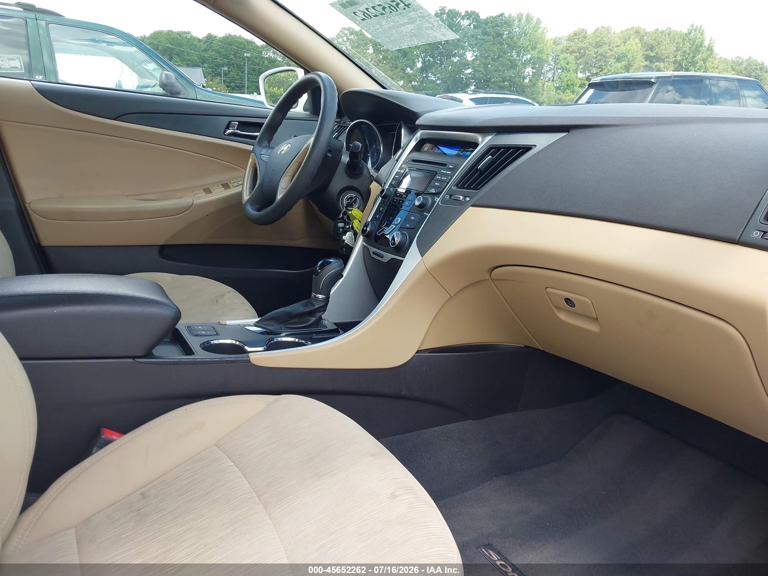 2013 Hyundai Sonata Gls White vin: 5NPEB4AC4DH751059