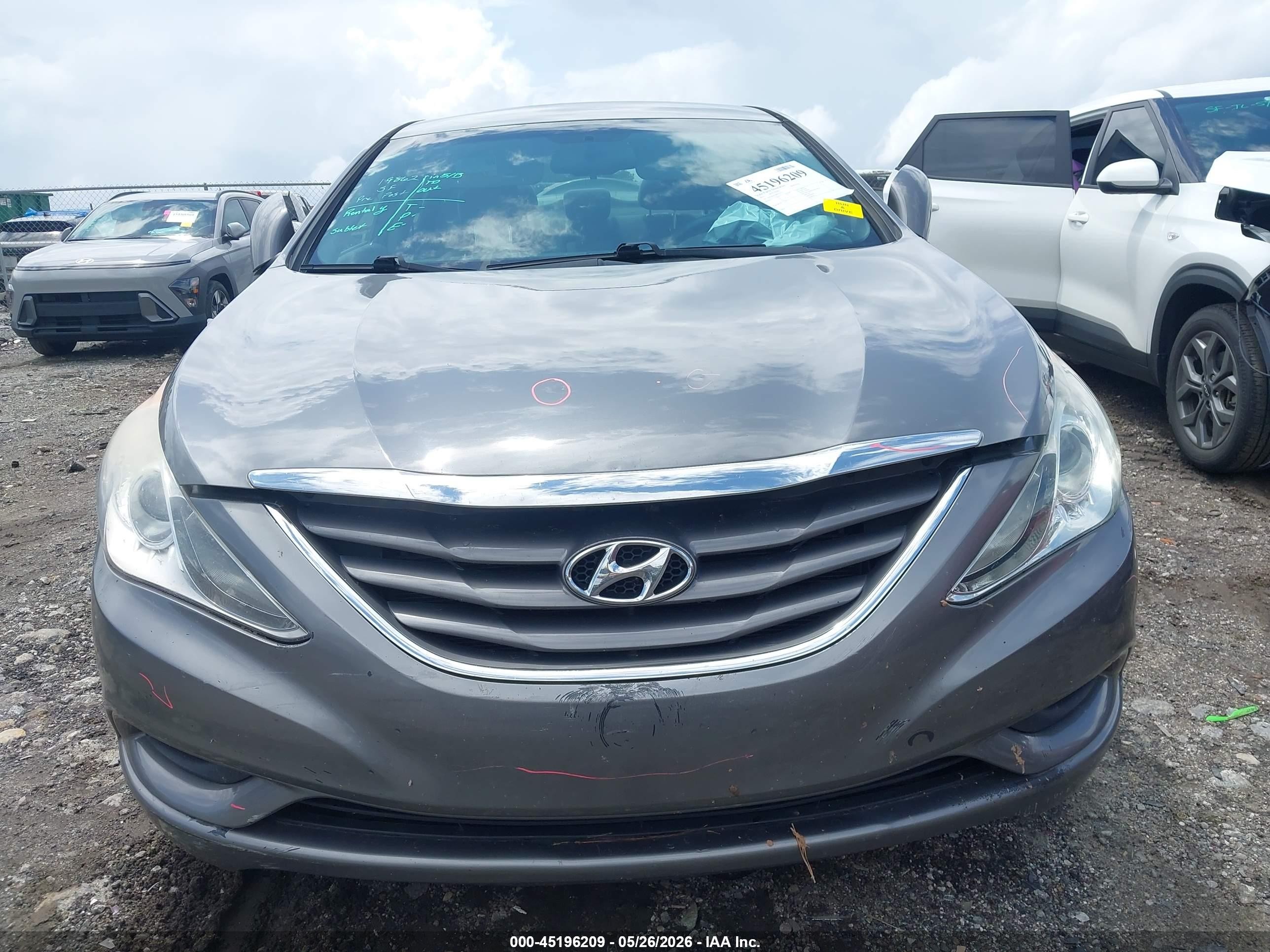 2013 Hyundai Sonata Gls Gray vin: 5NPEB4AC4DH752325