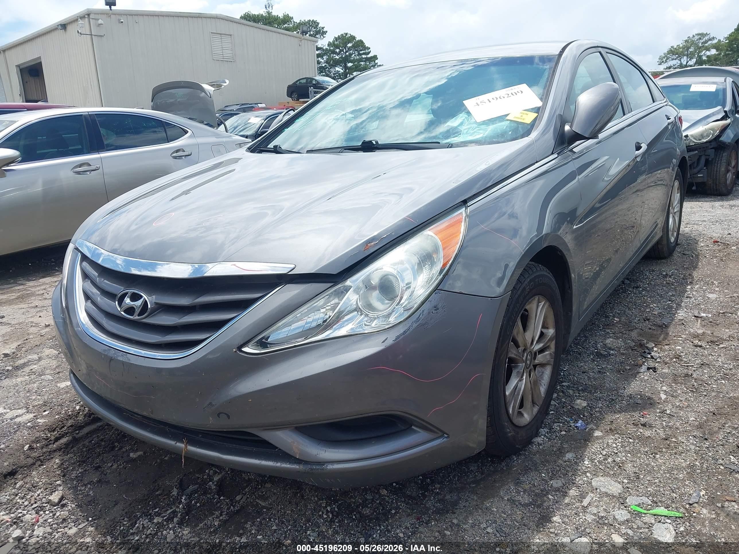 2013 Hyundai Sonata Gls Gray vin: 5NPEB4AC4DH752325