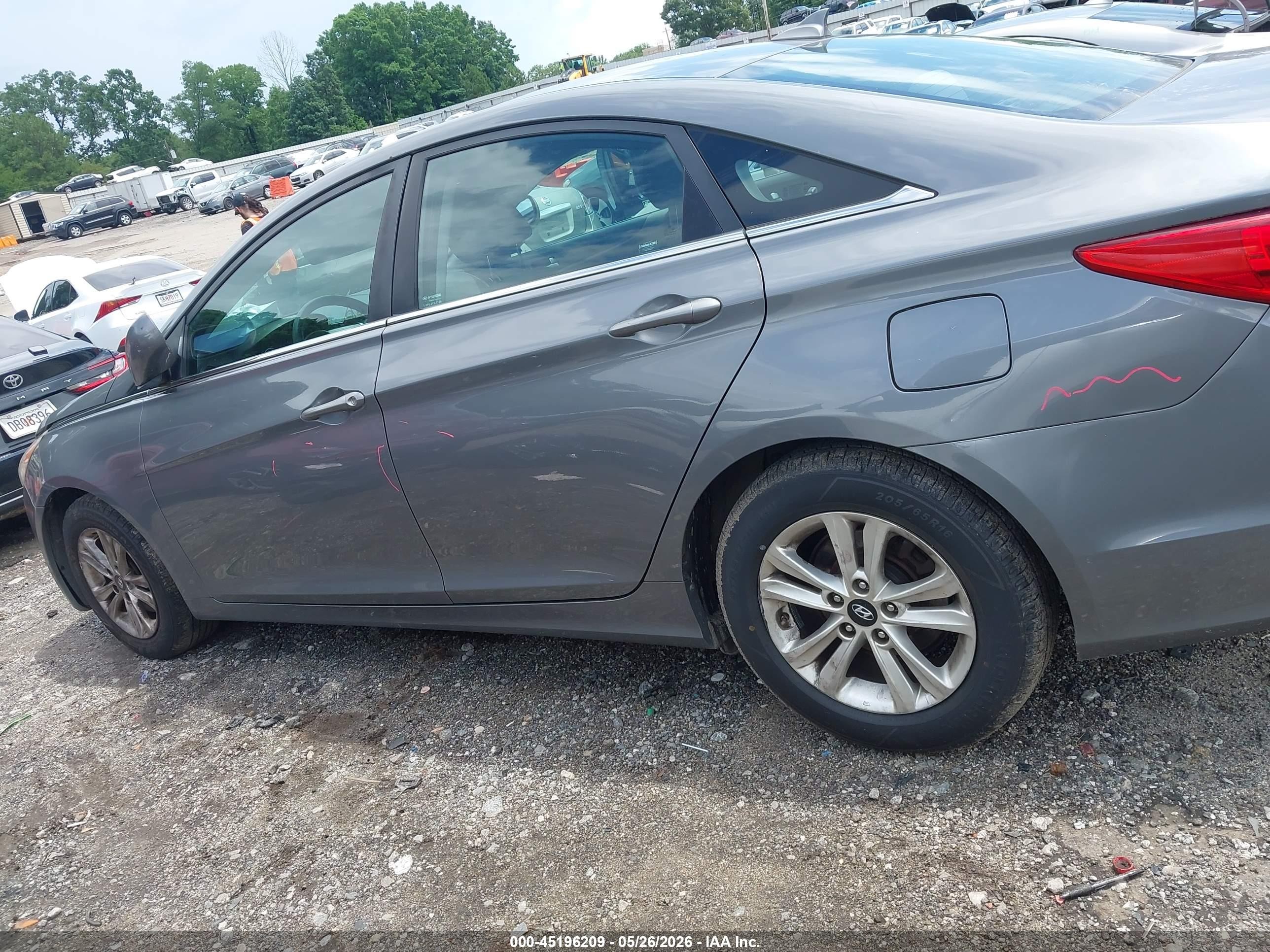 2013 Hyundai Sonata Gls Gray vin: 5NPEB4AC4DH752325