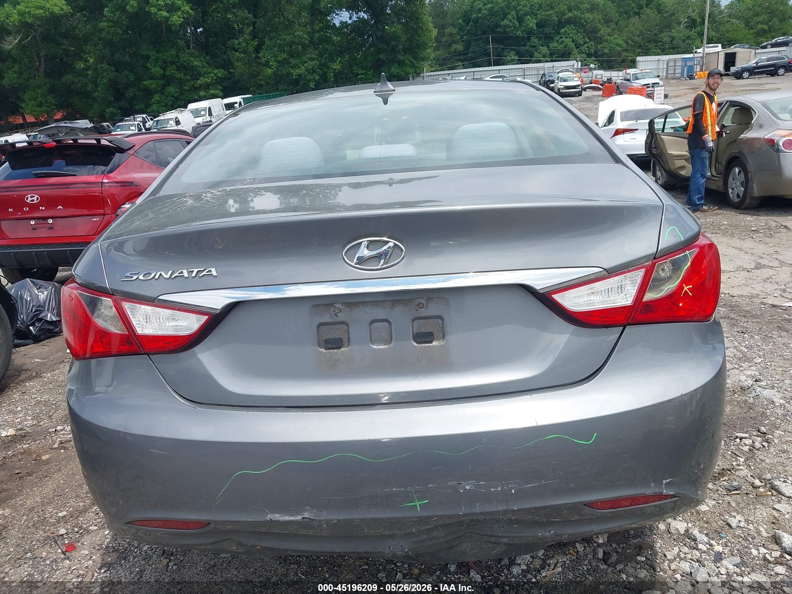 2013 Hyundai Sonata Gls Gray vin: 5NPEB4AC4DH752325