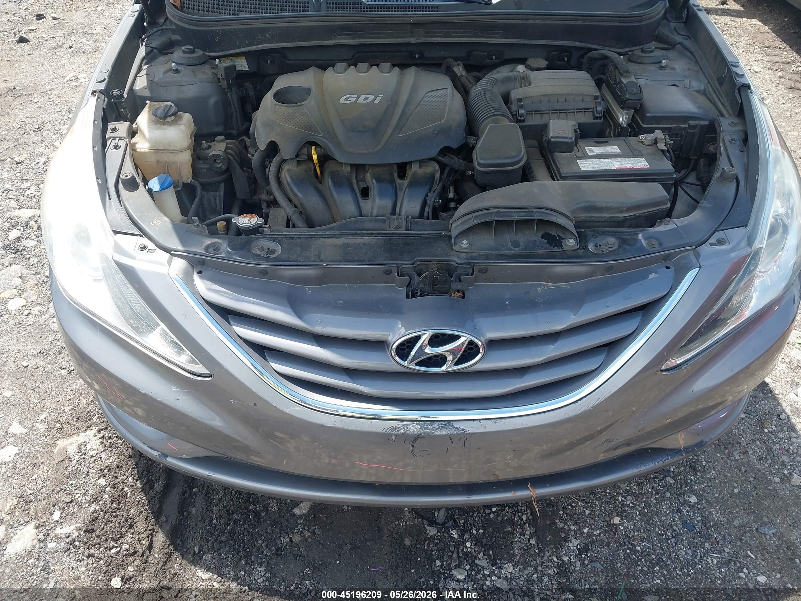 2013 Hyundai Sonata Gls Gray vin: 5NPEB4AC4DH752325