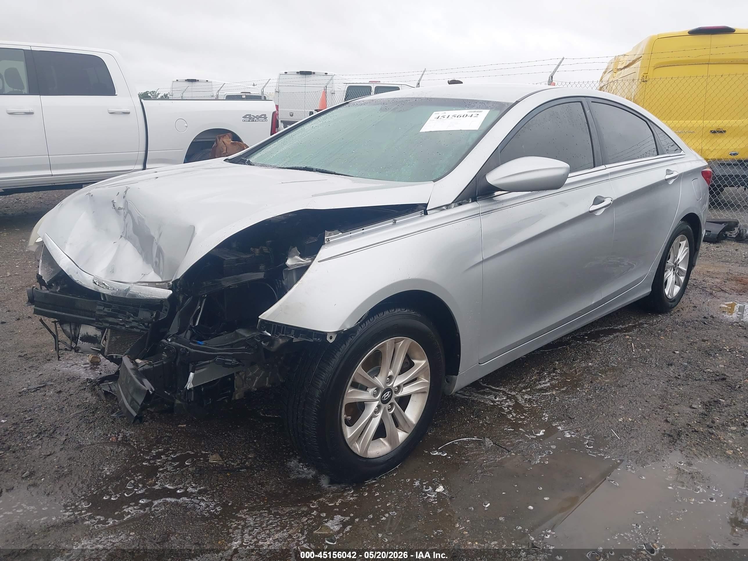 2013 Hyundai Sonata Gls Silver vin: 5NPEB4AC4DH754608