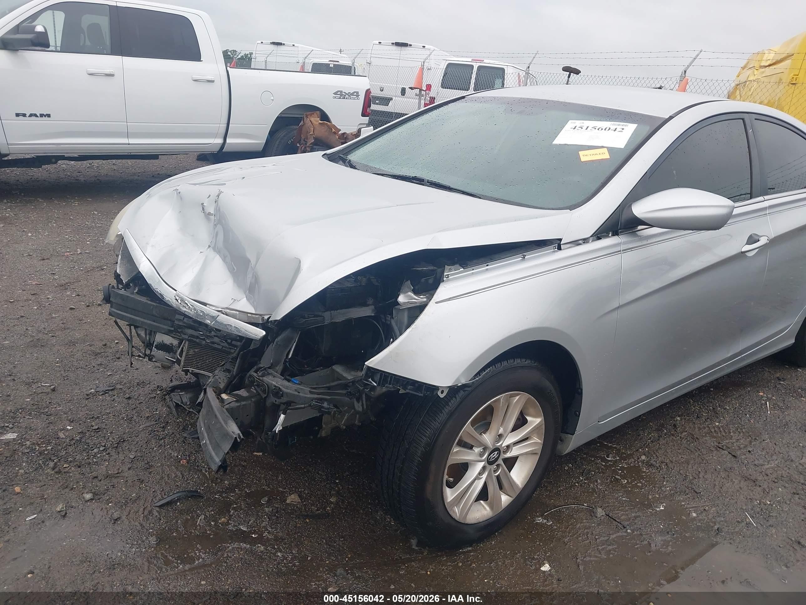 2013 Hyundai Sonata Gls Silver vin: 5NPEB4AC4DH754608
