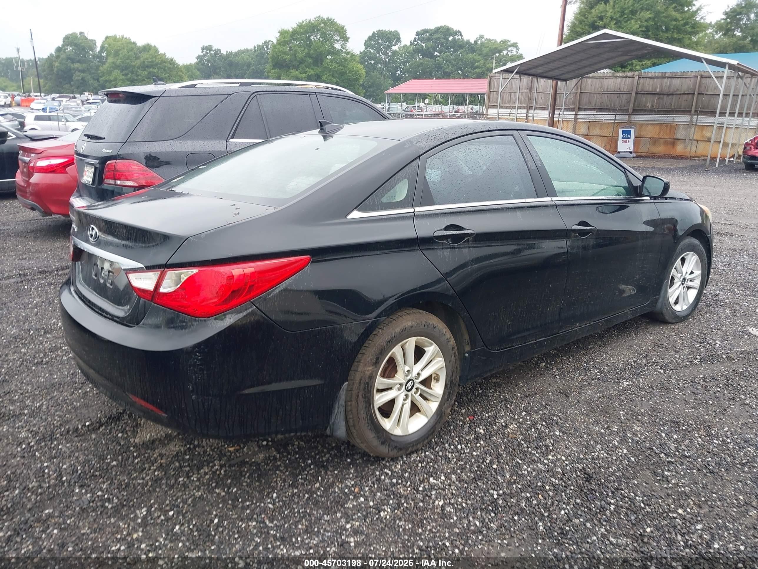 2013 Hyundai Sonata Gls Black vin: 5NPEB4AC4DH761476