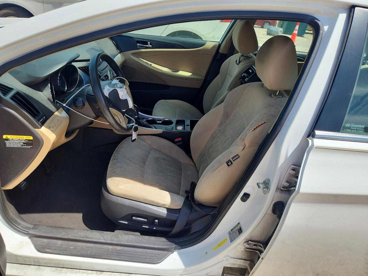 2013 Hyundai Sonata Gls White vin: 5NPEB4AC4DH767889