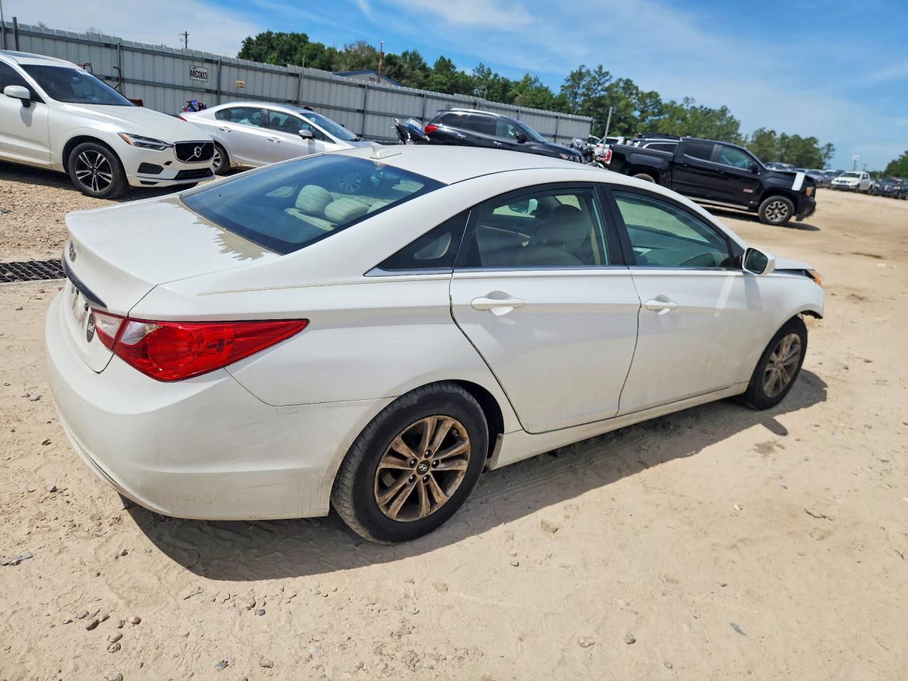 2013 Hyundai Sonata Gls White vin: 5NPEB4AC4DH767889