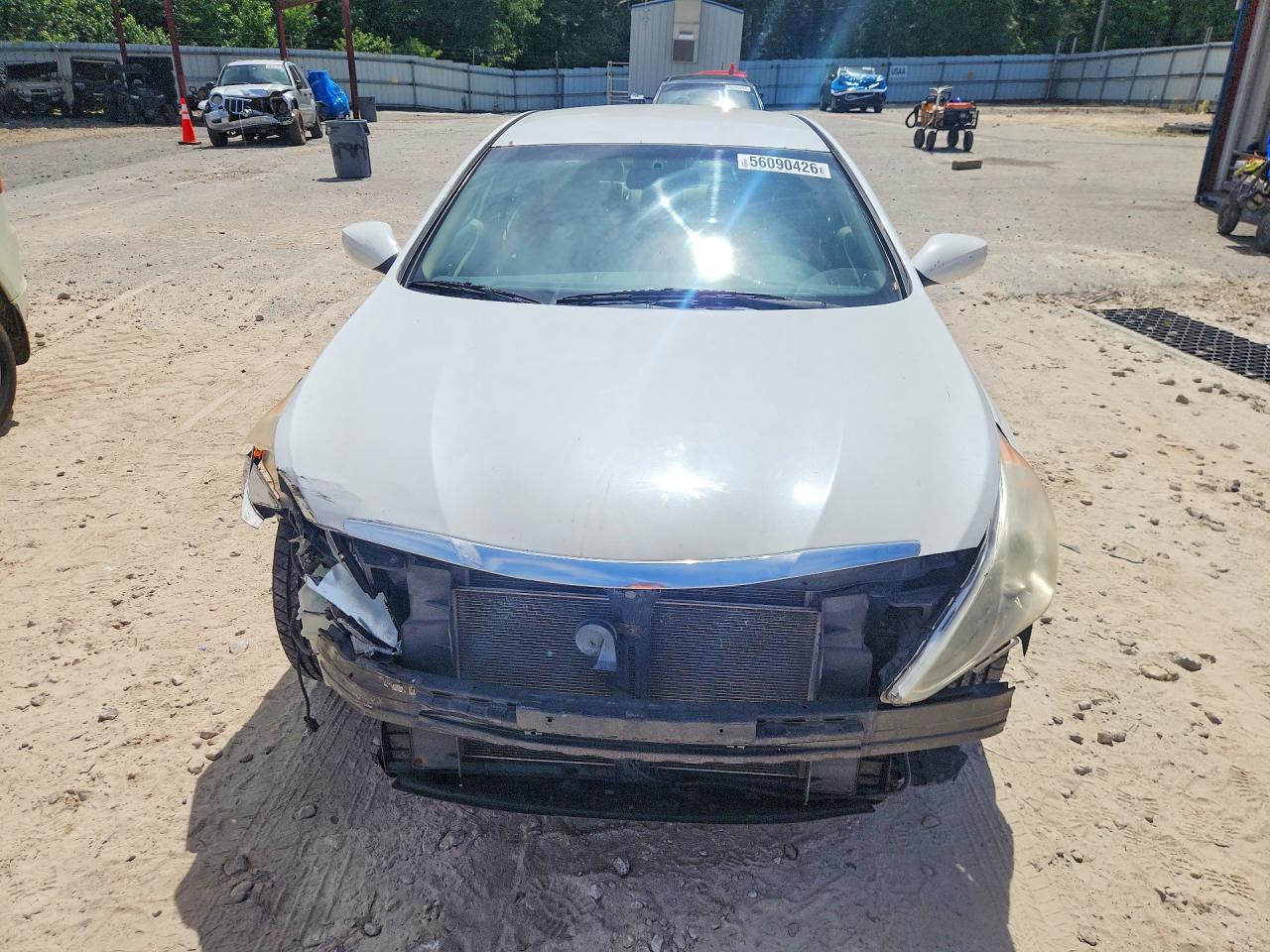 2013 Hyundai Sonata Gls White vin: 5NPEB4AC4DH767889