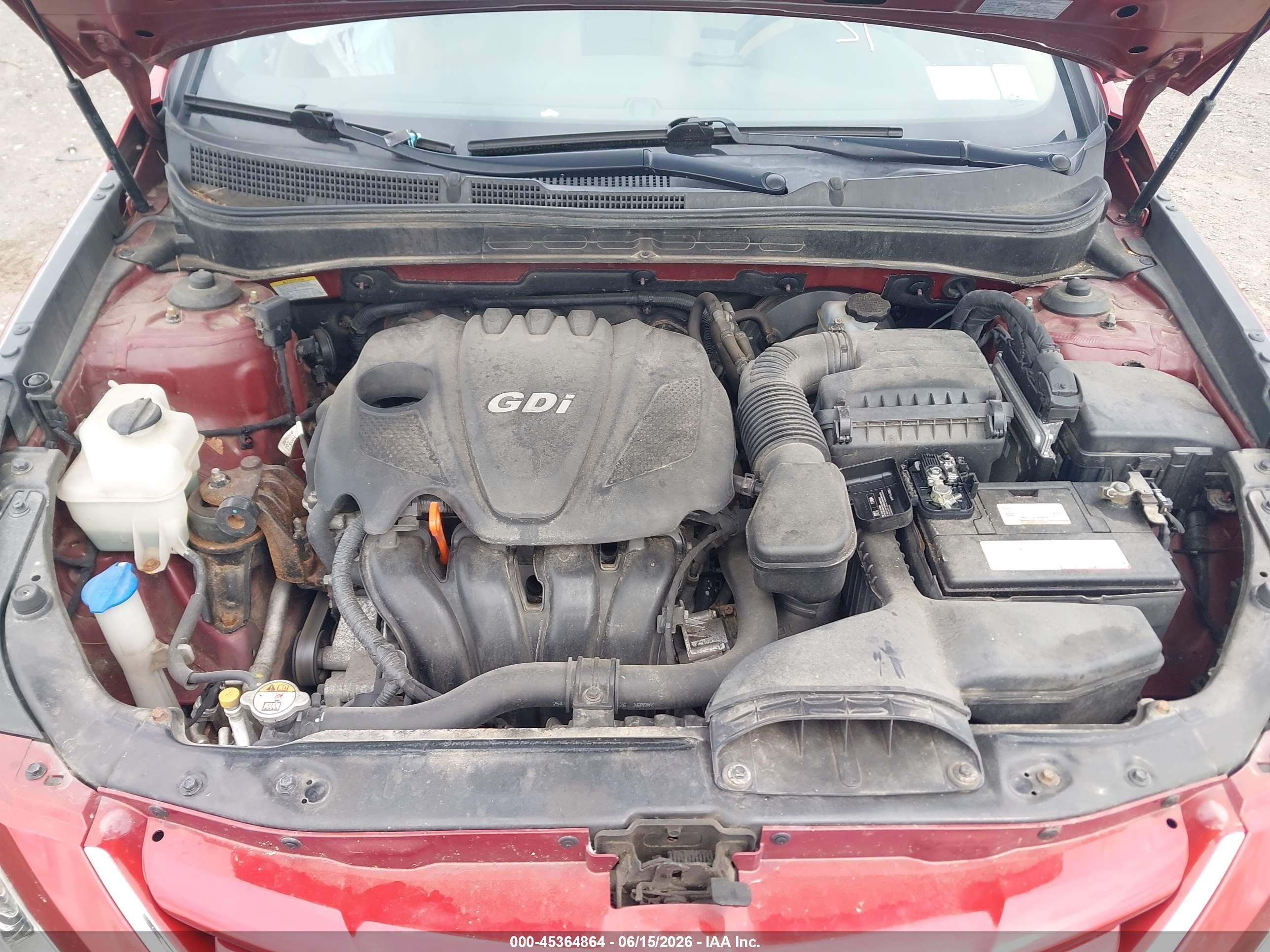 2013 Hyundai Sonata Gls Red vin: 5NPEB4AC4DH769691
