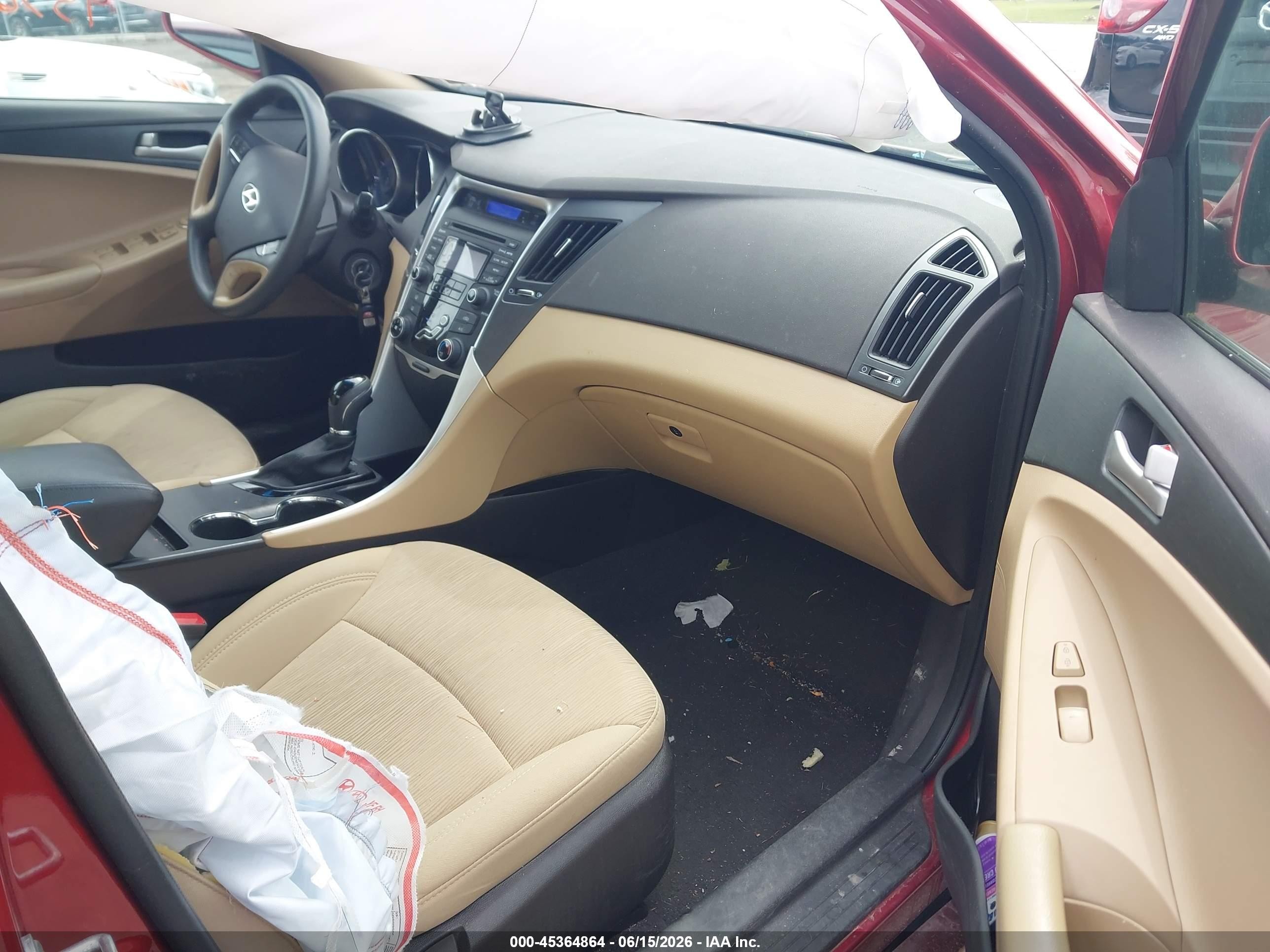 2013 Hyundai Sonata Gls Red vin: 5NPEB4AC4DH769691