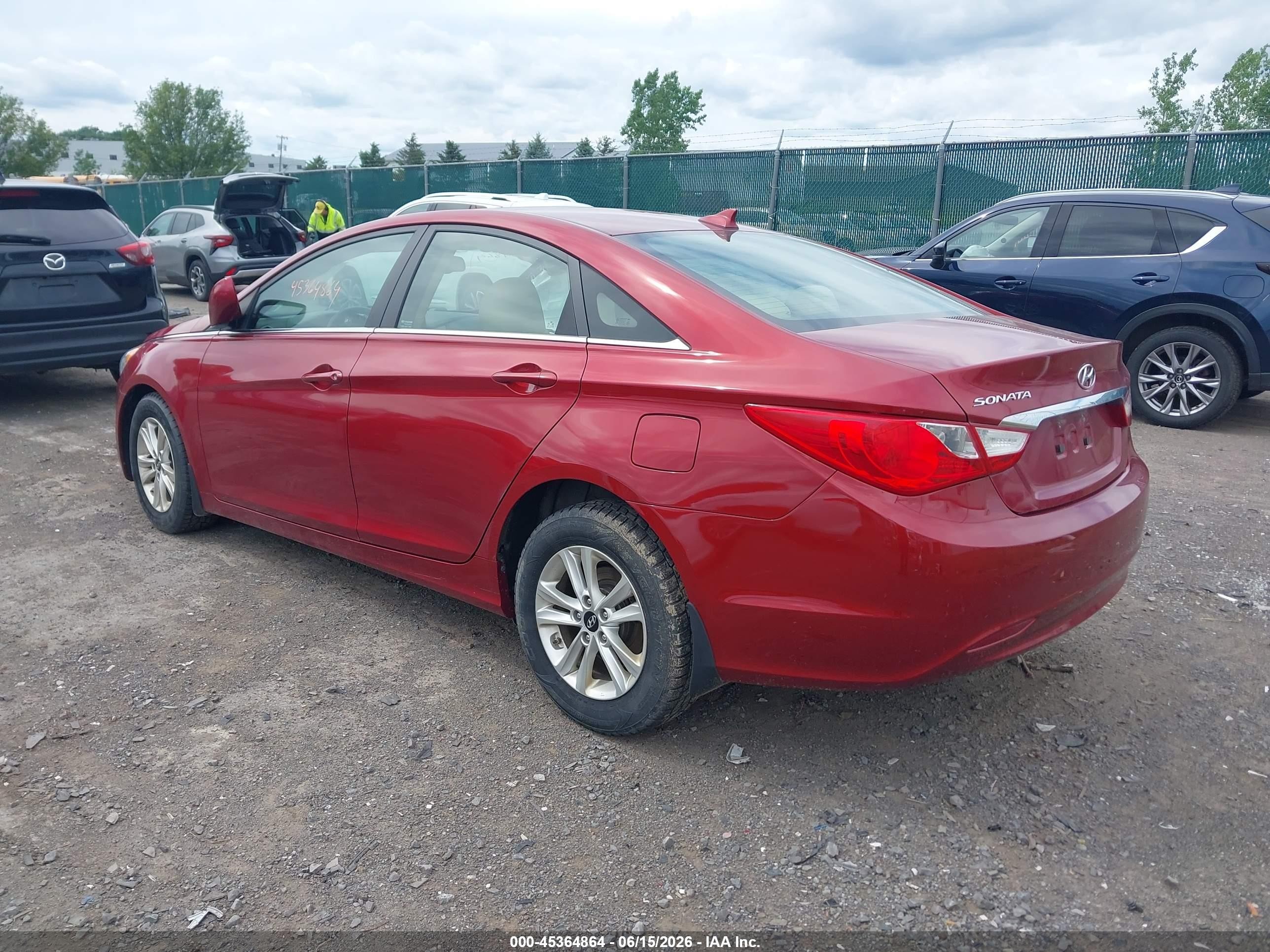 2013 Hyundai Sonata Gls Red vin: 5NPEB4AC4DH769691