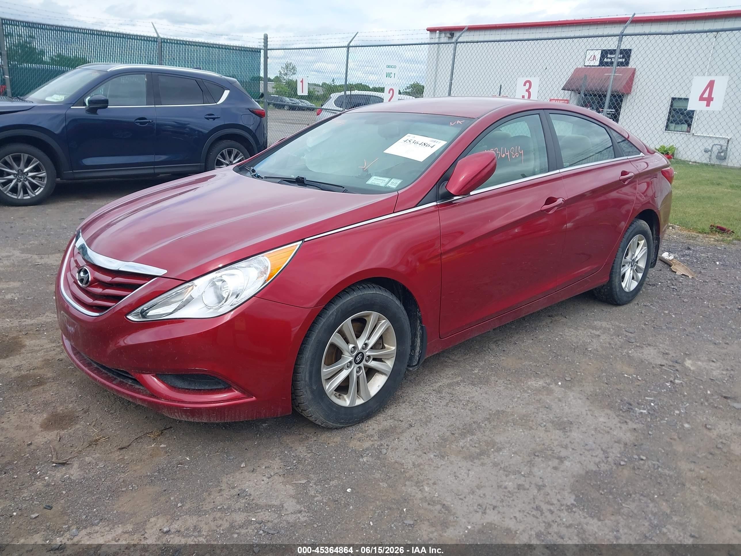 2013 Hyundai Sonata Gls Red vin: 5NPEB4AC4DH769691