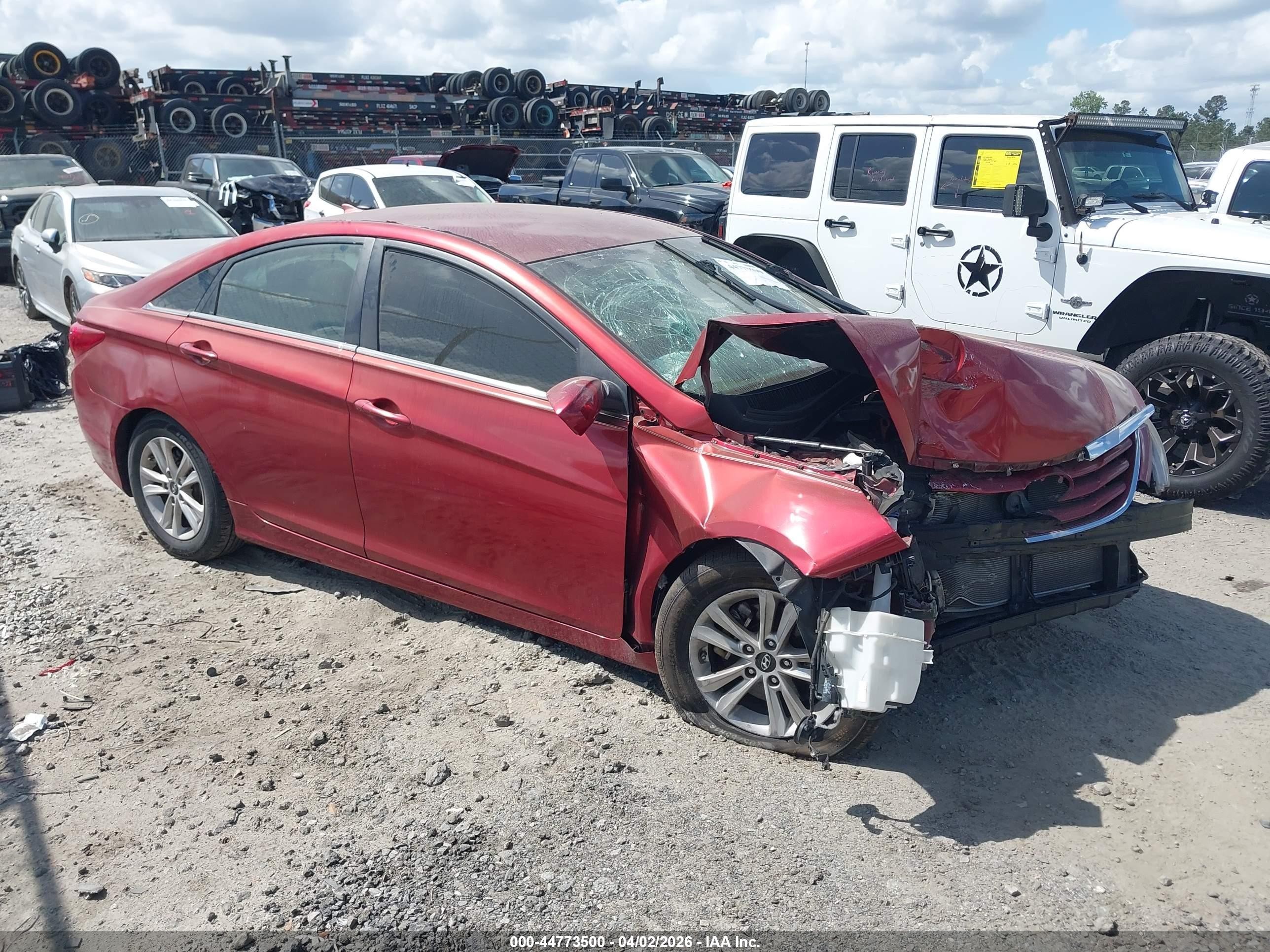 2013 Hyundai Sonata Gls Red vin: 5NPEB4AC4DH770307