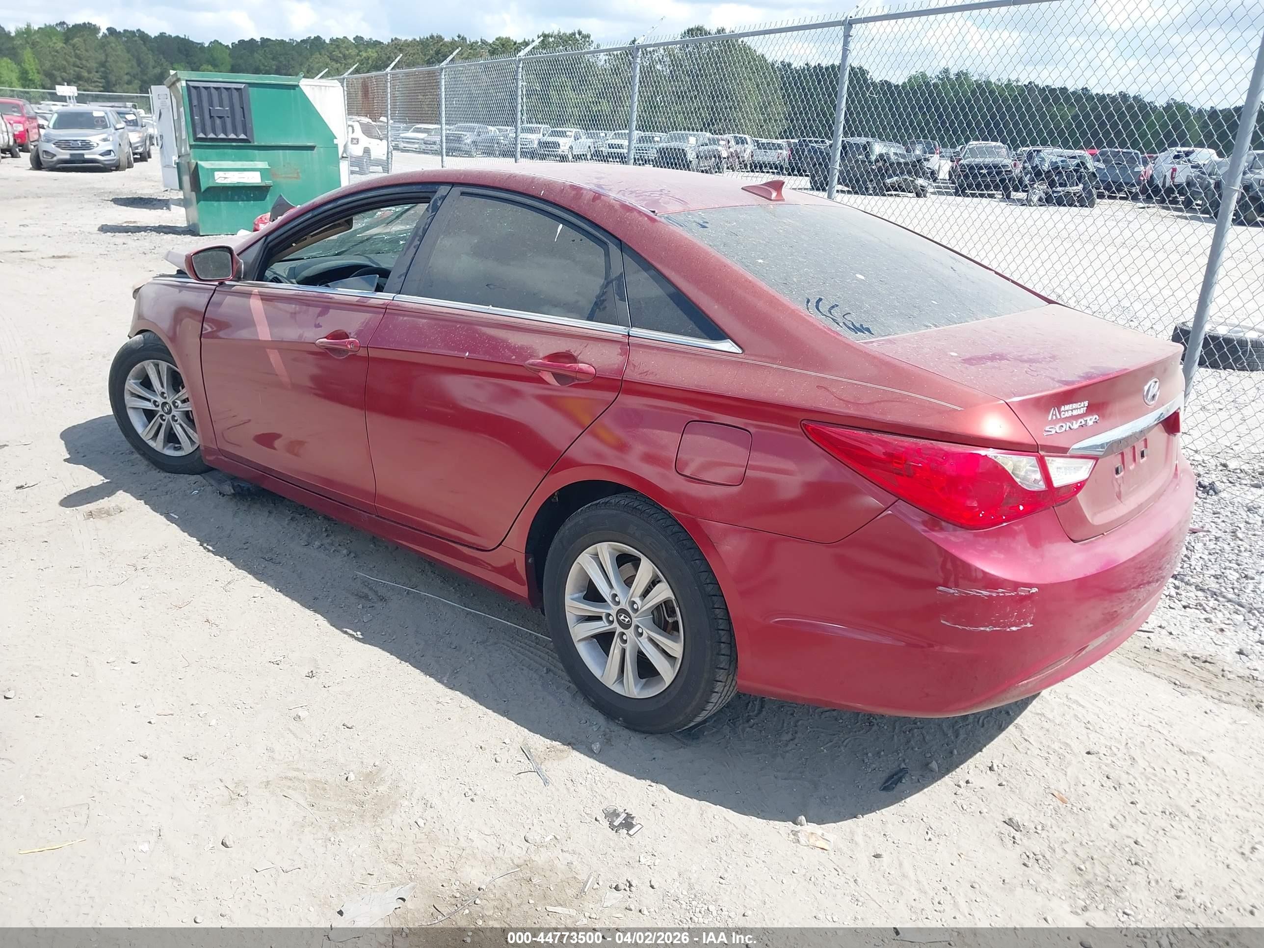2013 Hyundai Sonata Gls Red vin: 5NPEB4AC4DH770307