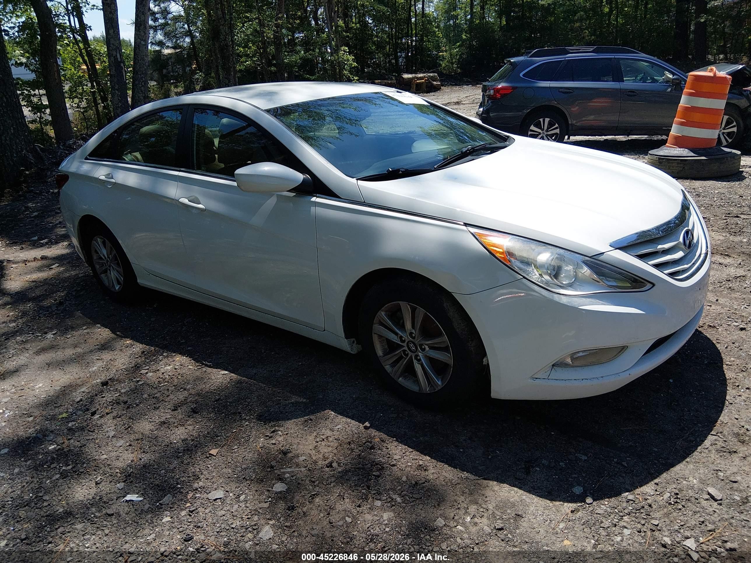 2013 Hyundai Sonata Gls White vin: 5NPEB4AC4DH773692
