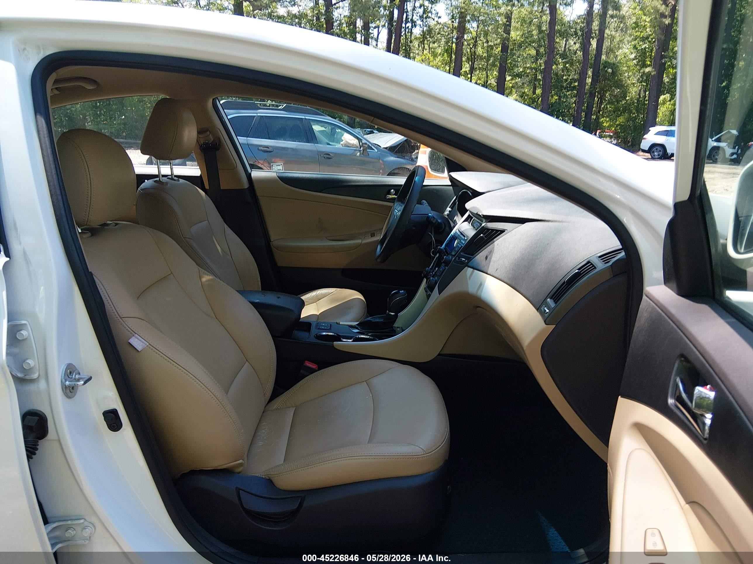 2013 Hyundai Sonata Gls White vin: 5NPEB4AC4DH773692