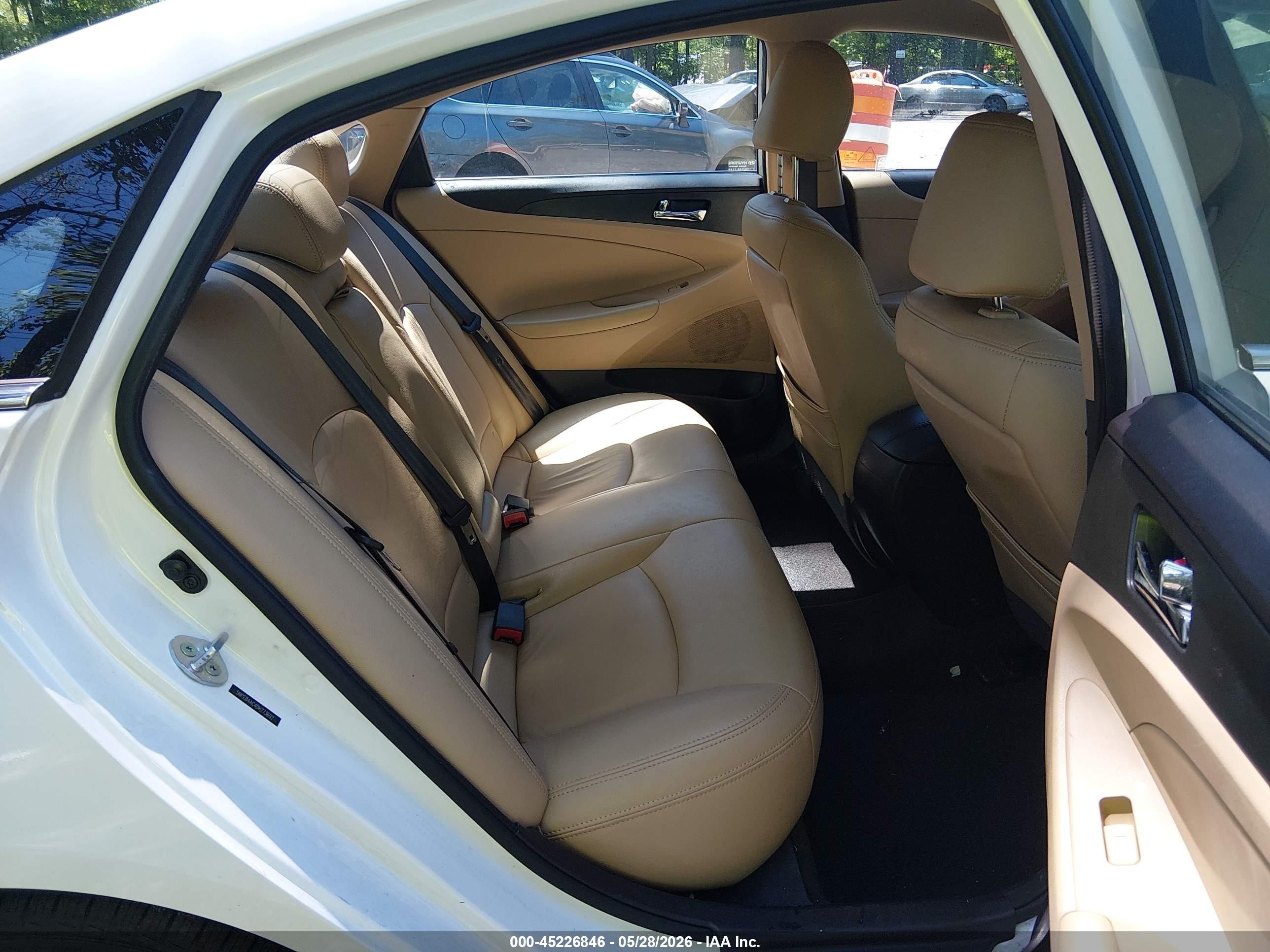 2013 Hyundai Sonata Gls White vin: 5NPEB4AC4DH773692