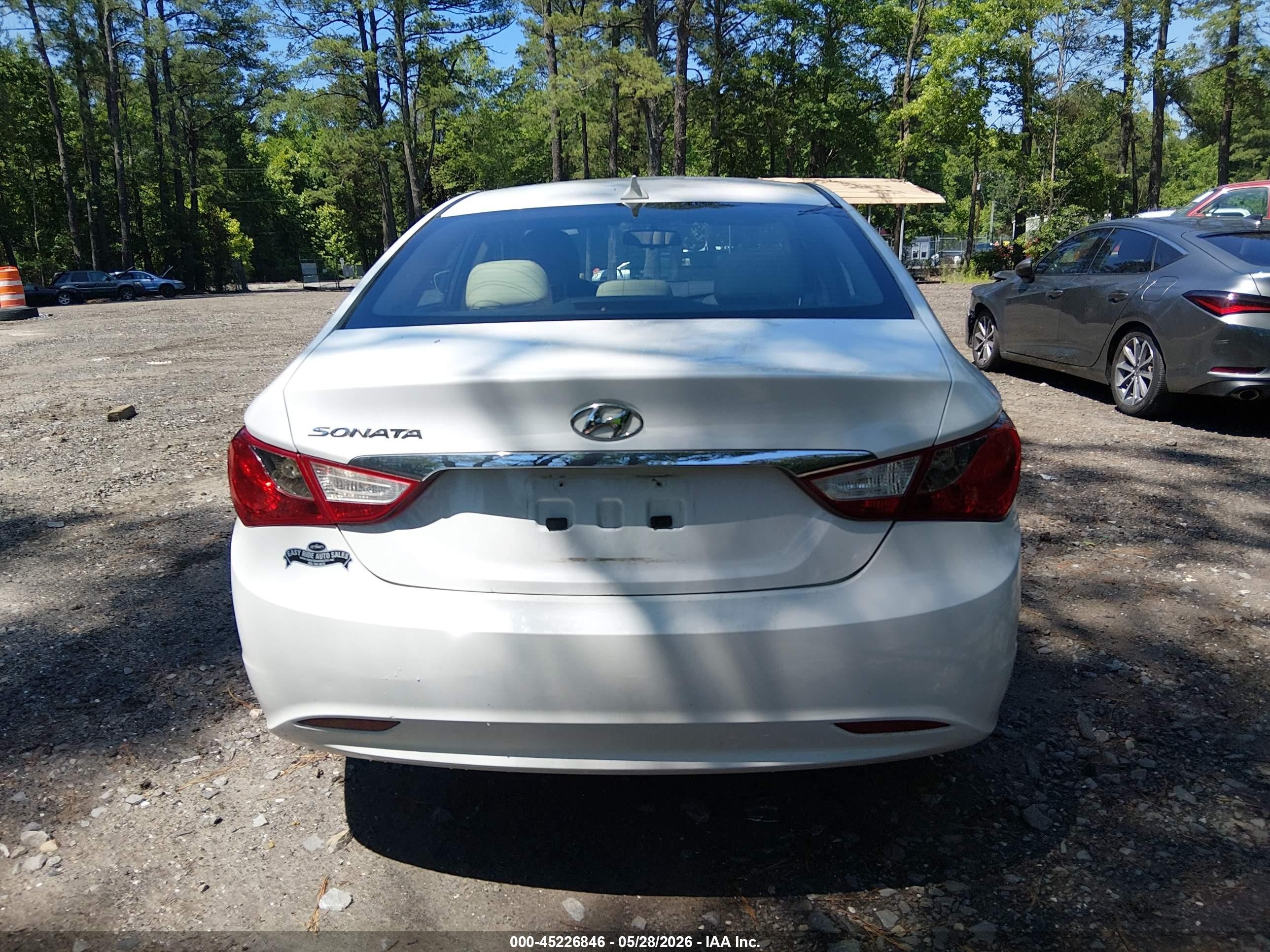 2013 Hyundai Sonata Gls White vin: 5NPEB4AC4DH773692