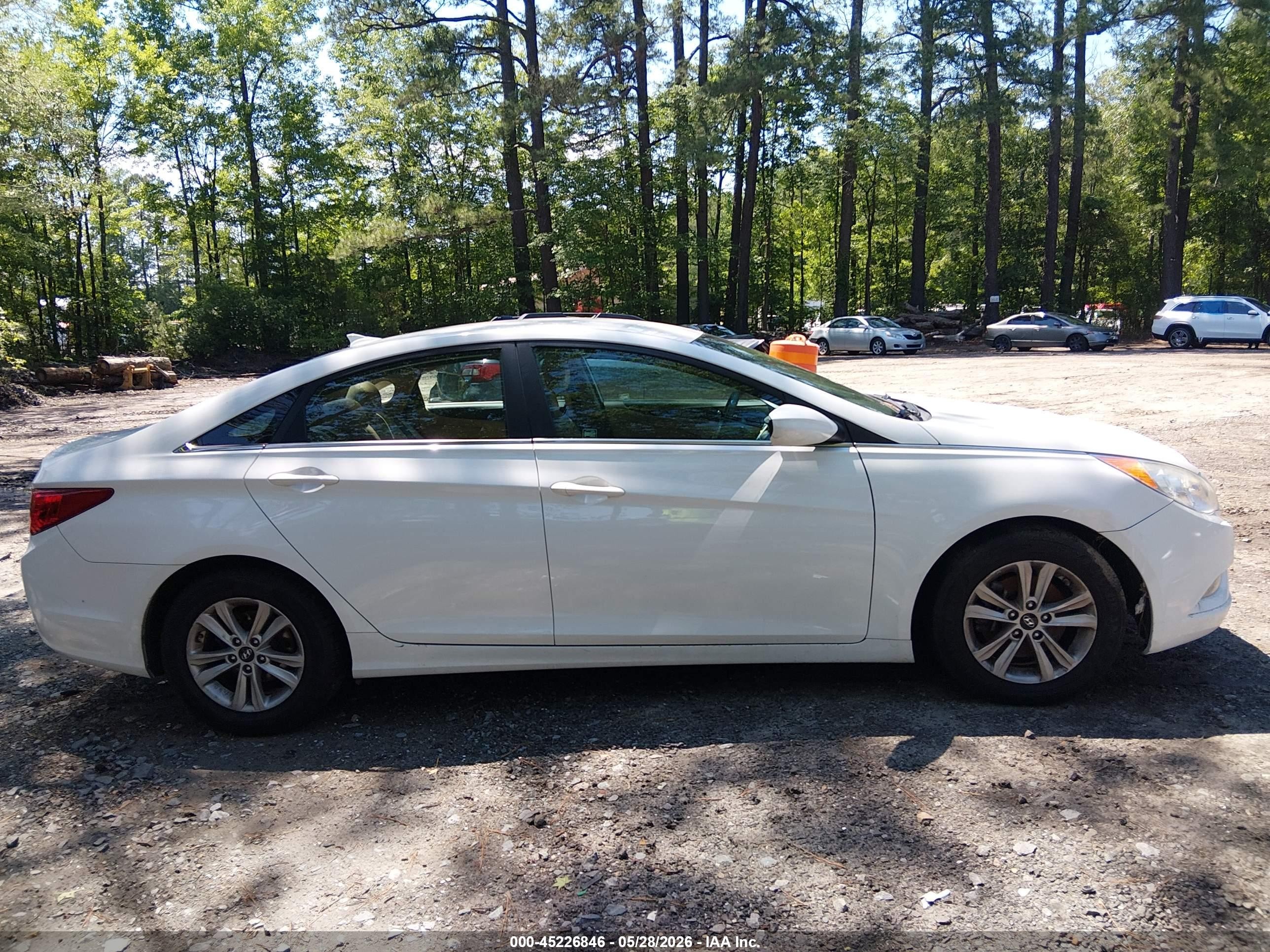 2013 Hyundai Sonata Gls White vin: 5NPEB4AC4DH773692