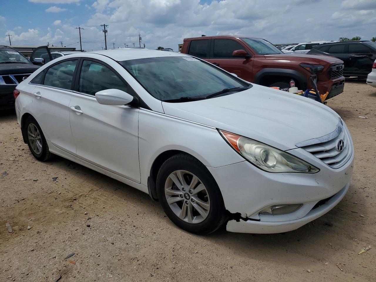 2013 Hyundai Sonata Gls White vin: 5NPEB4AC4DH779265
